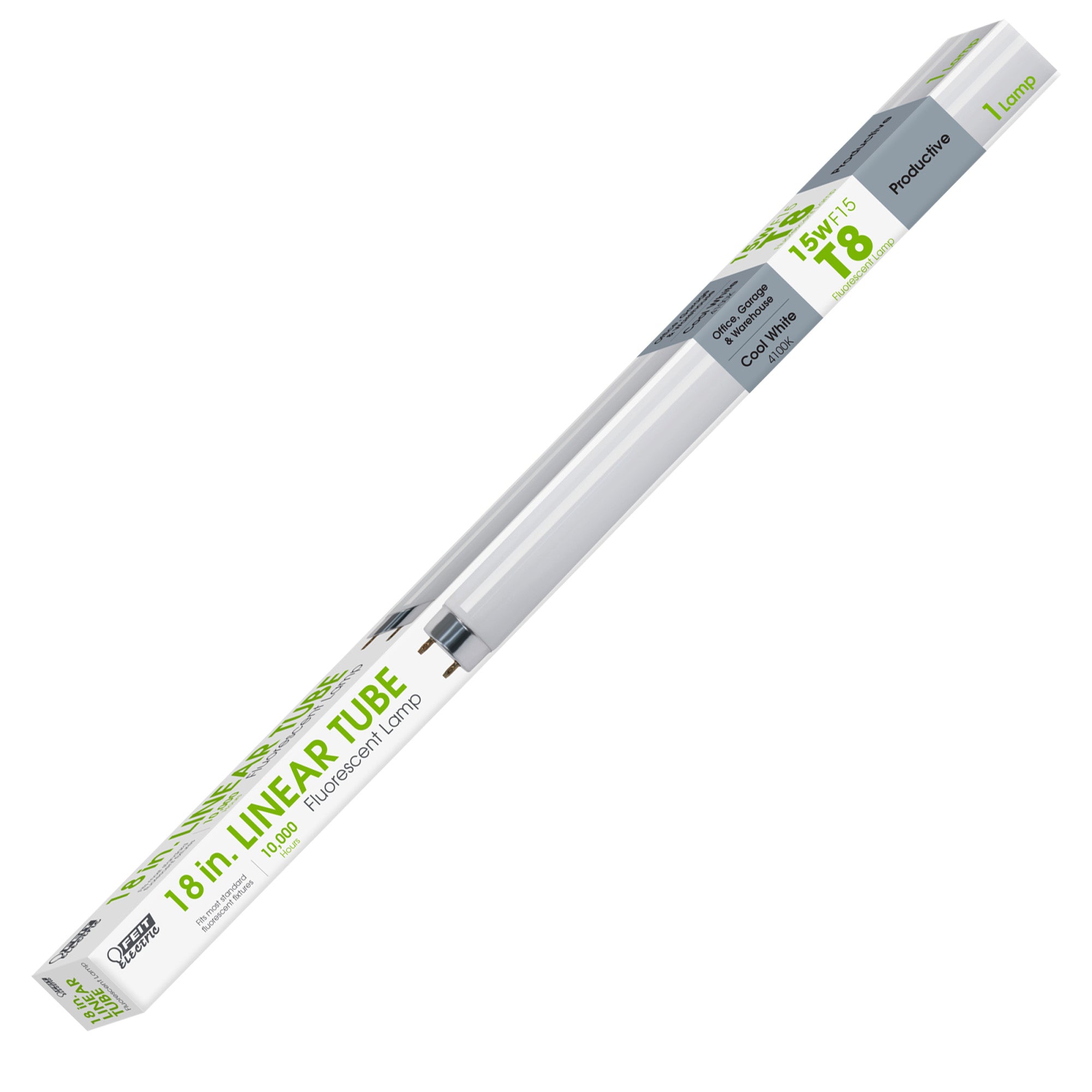 18 in. 15W Cool White (4100K) G13 Base (T8 Replacement