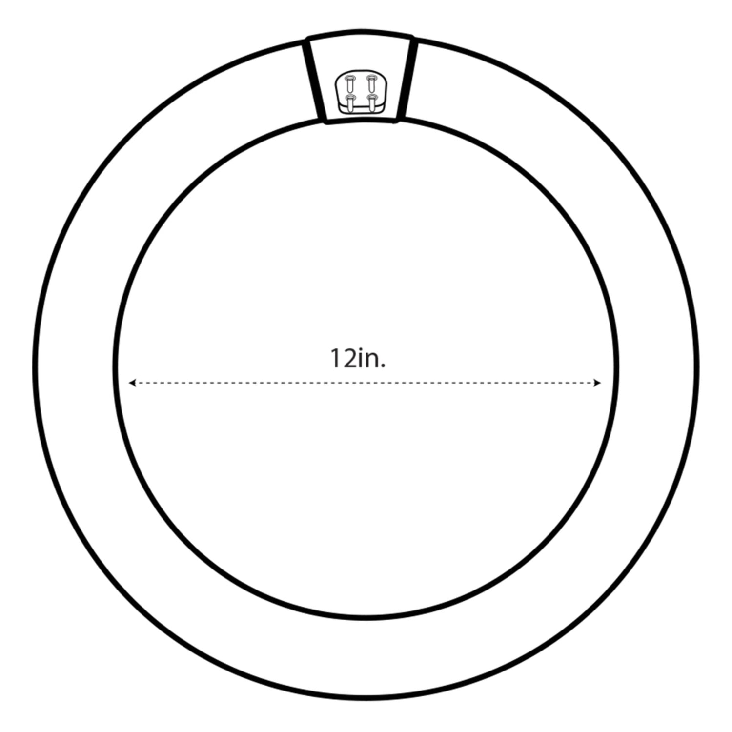 12 in. 20W (32W Replacement) Selectable White G10Q (T9 Replacement) Direct Replacement (Type A) Non-Dimmable Circular LED Light