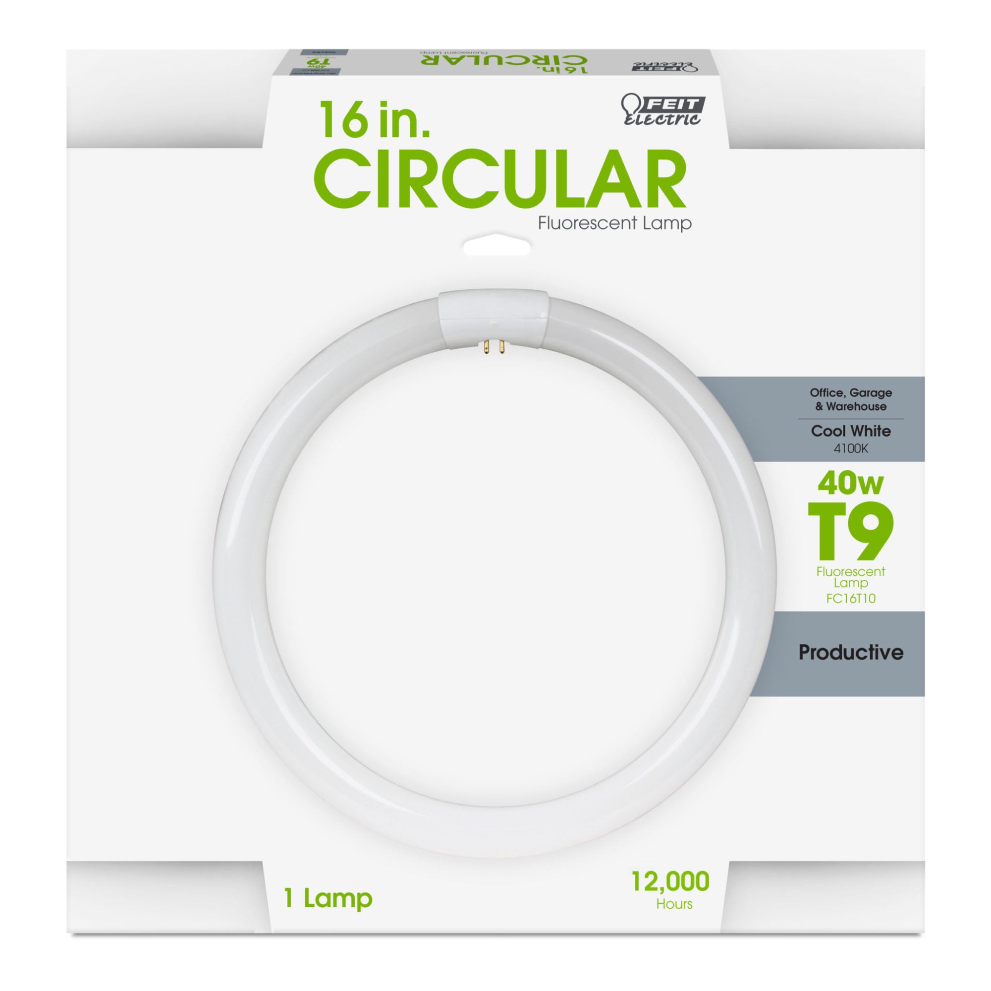 16 in. 40W Cool White (4100K) 4-Pin (T9 Replacement) Fluorescent
