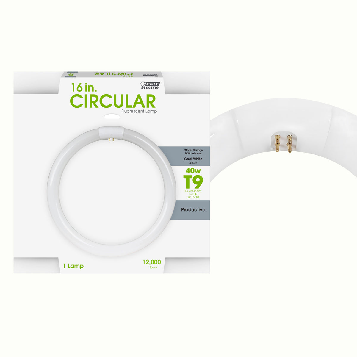 16 in. 40W Cool White (4100K) 4-Pin (T9 Replacement) Fluorescent Circular Light Tube