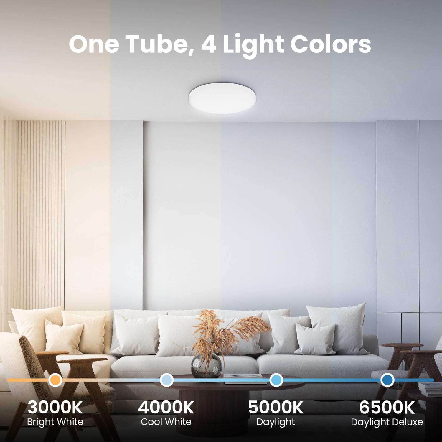 16 in. 25W Adjustable White (T9 Replacement) Direct Replacement (Type A) Non-Dimmable Circular LED Light