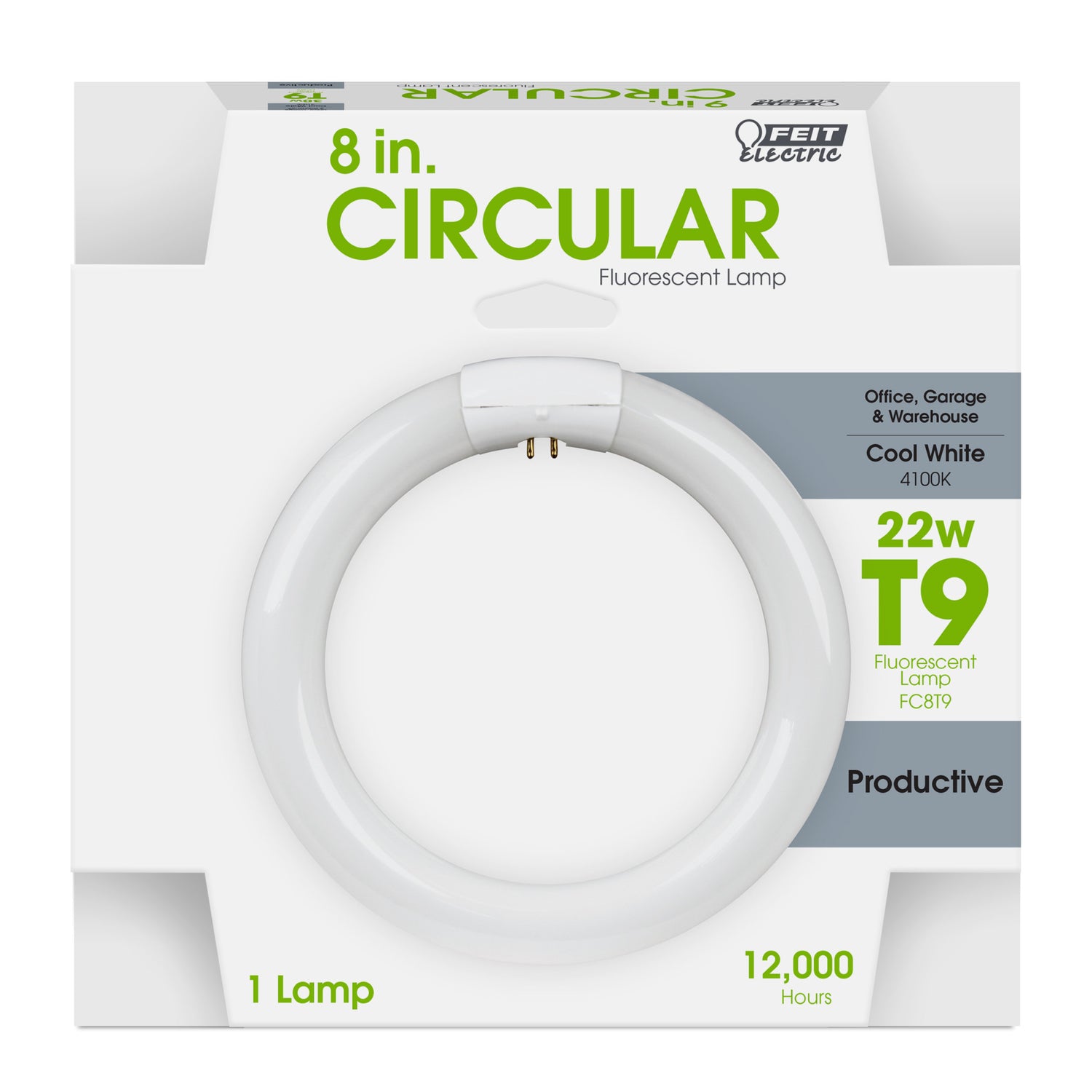 8 in. 22W Cool White (4100K) 4-Pin (T9 Replacement) Fluorescent Circular Light Tube