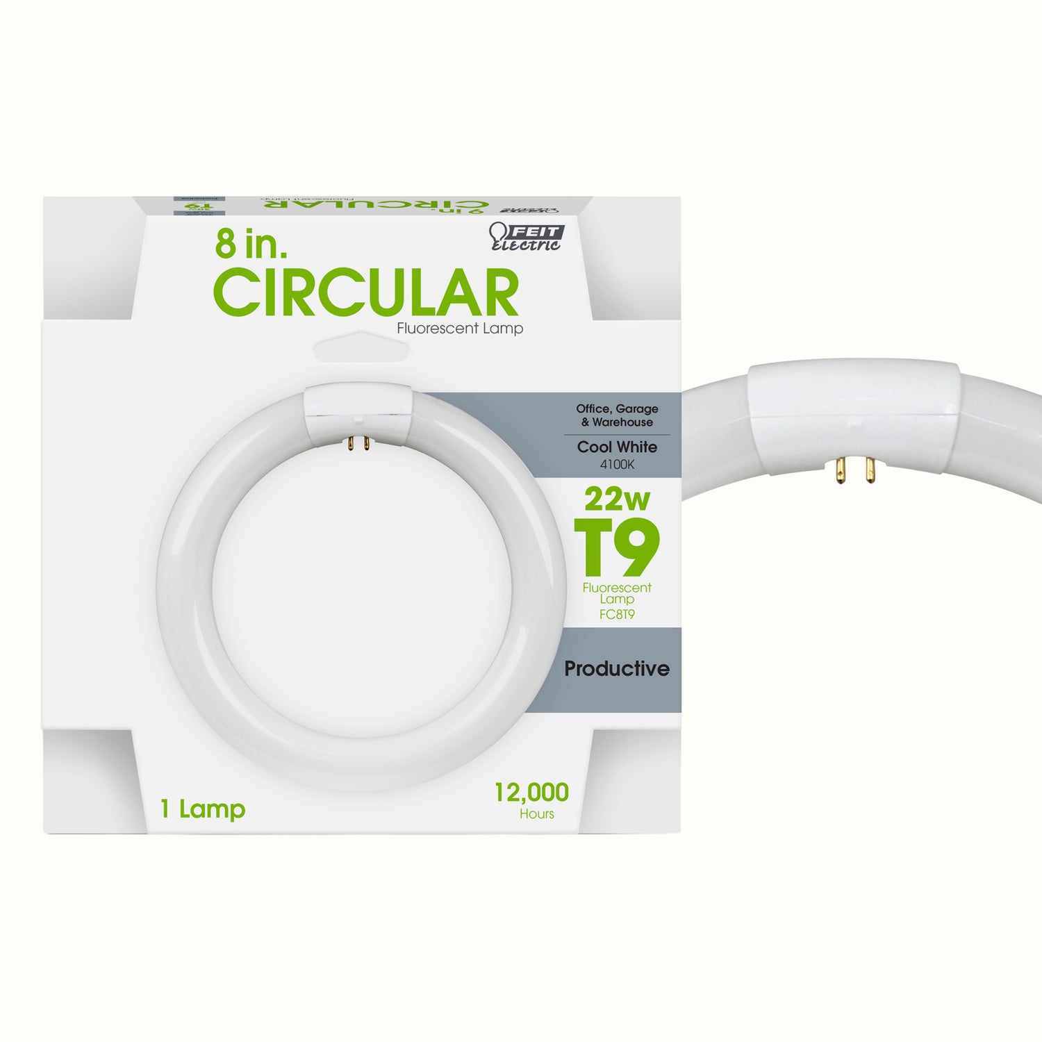 8 in. 22W Cool White (4100K) 4-Pin (T9 Replacement) Fluorescent Circular Light Tube