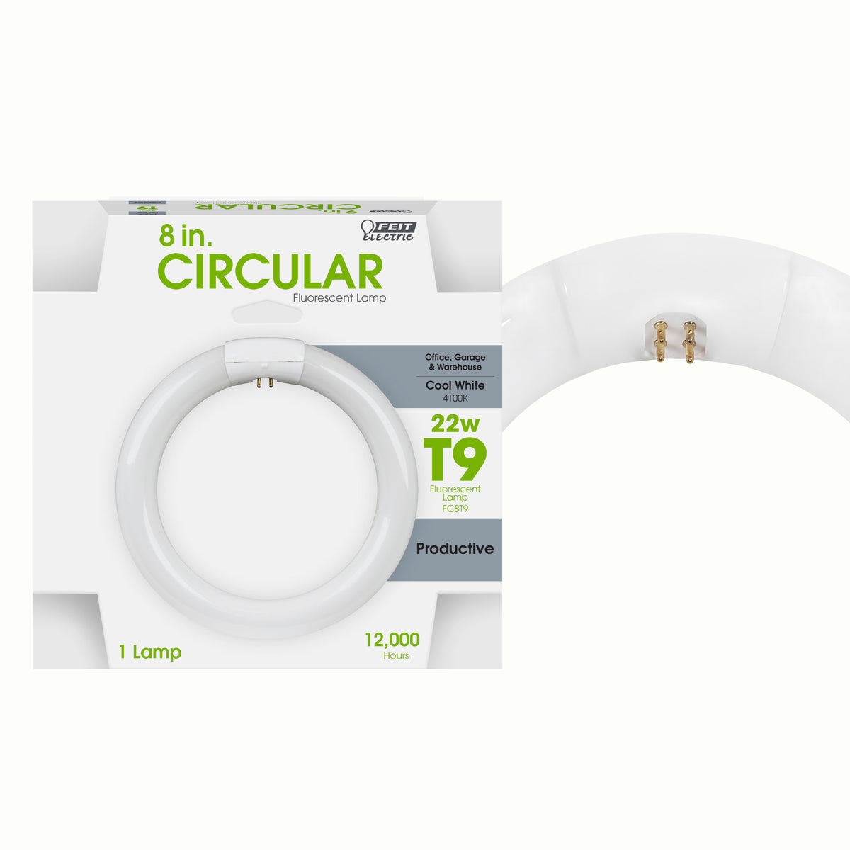 8 in. 22W Cool White (4100K) 4-Pin (T9 Replacement) Fluorescent Circular Light Tube