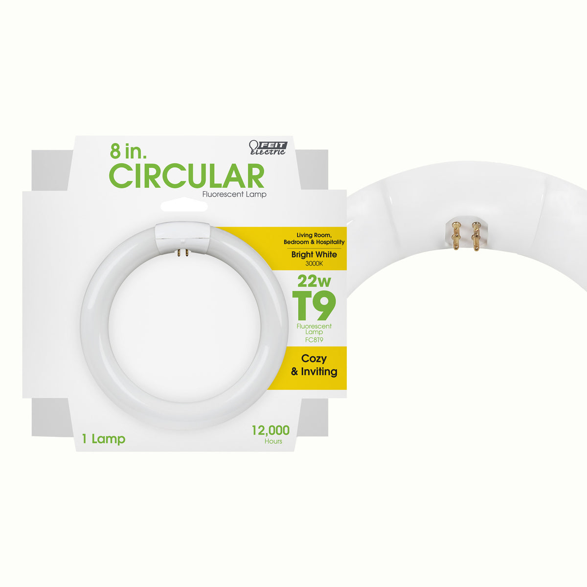8 in. 22W Bright White (3000K) 4-Pin T9 Fluorescent Circular CFL Bulb