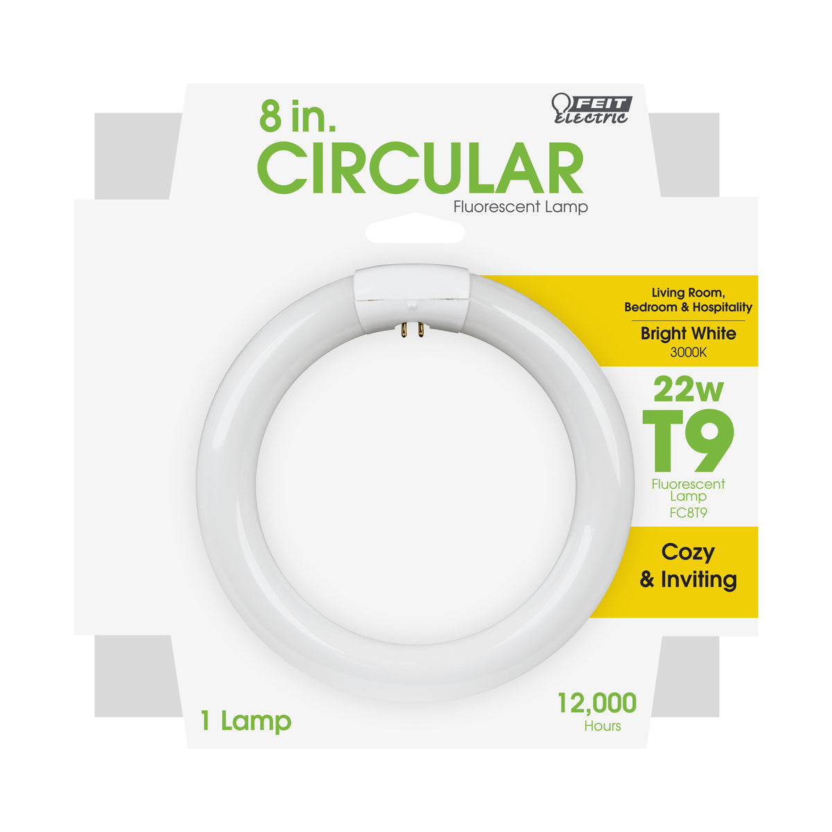8 in. 22W Bright White (3000K) 4-Pin T9 Fluorescent Circular CFL Bulb