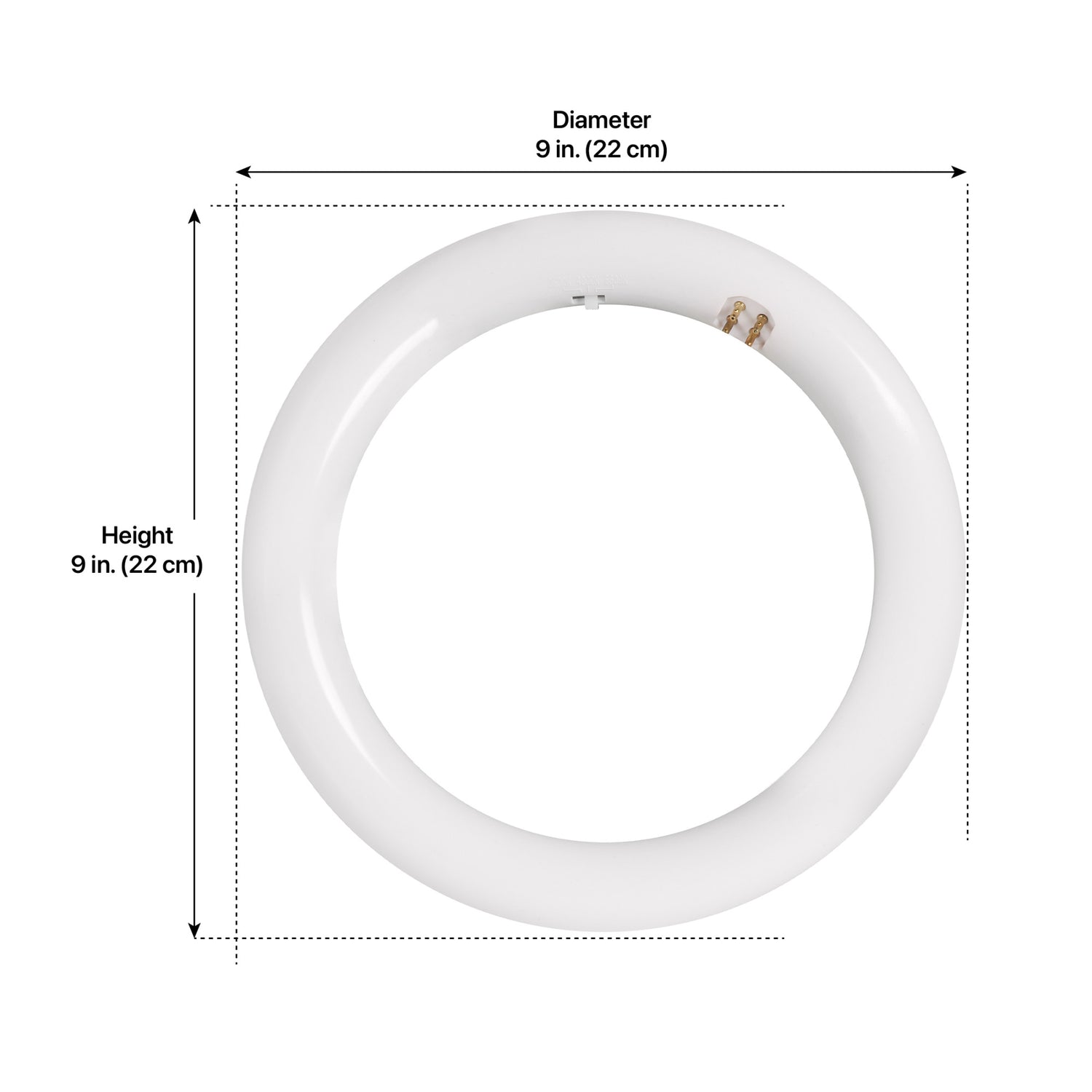 9 in. 16W (30W Replacement) Selectable White G10Q (T9 Replacement) Direct Replacement (Type A) Non-Dimmable Circular LED Light