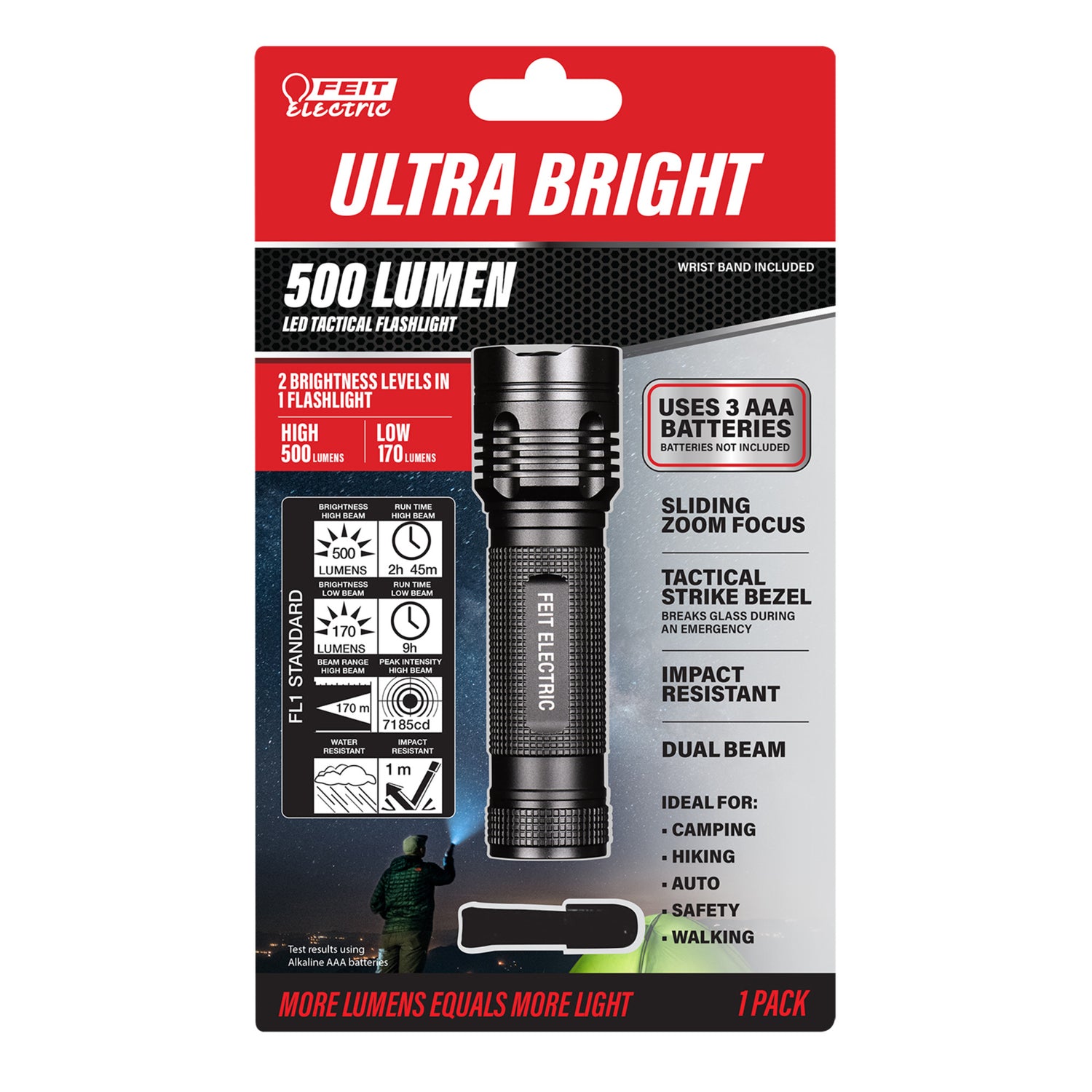 500 lumen rechargeable flashlight 500 Lumens Tactical LED Flashlight