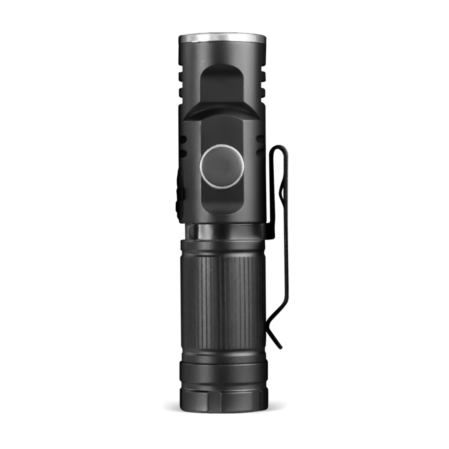 Rechargeable LED Pivot Flashlight with Magnetic Base and Clip