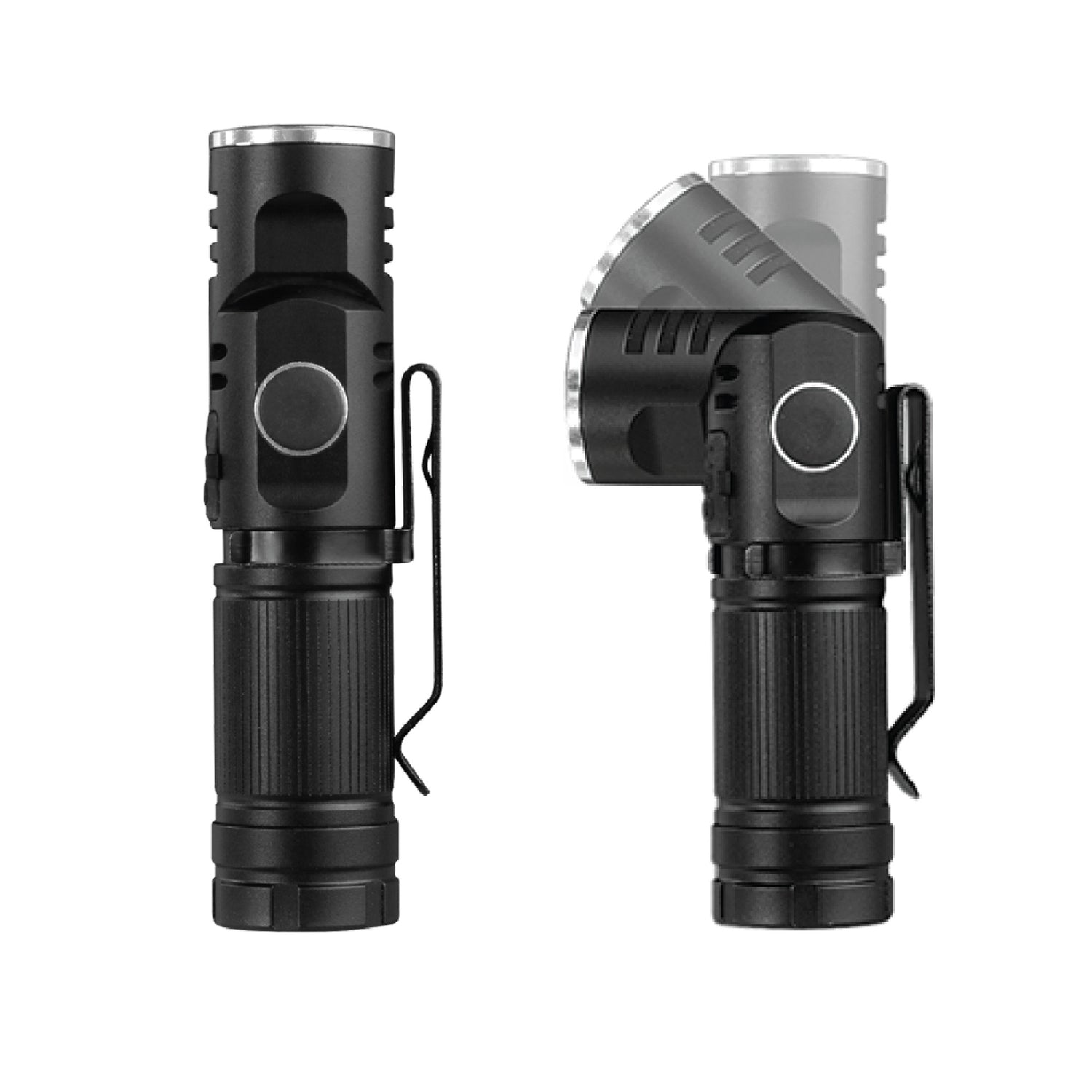 12 volt rechargeable mini led flashlight Rechargeable LED Pivot Flashlight with Magnetic Base and Clip