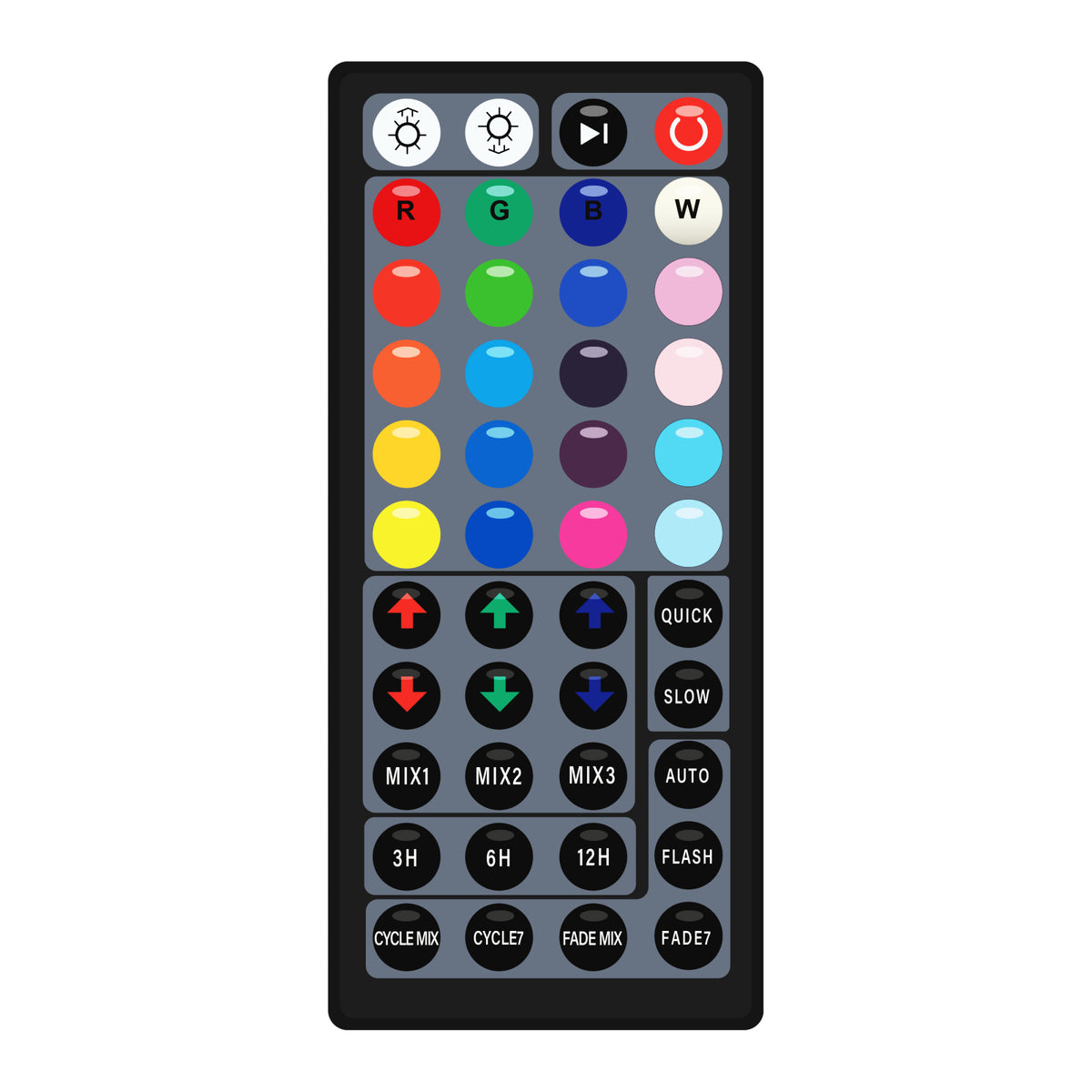 Color Caster 30W Color Caster Multi-Color Rechargeable Outdoor LED Flood Light with ...