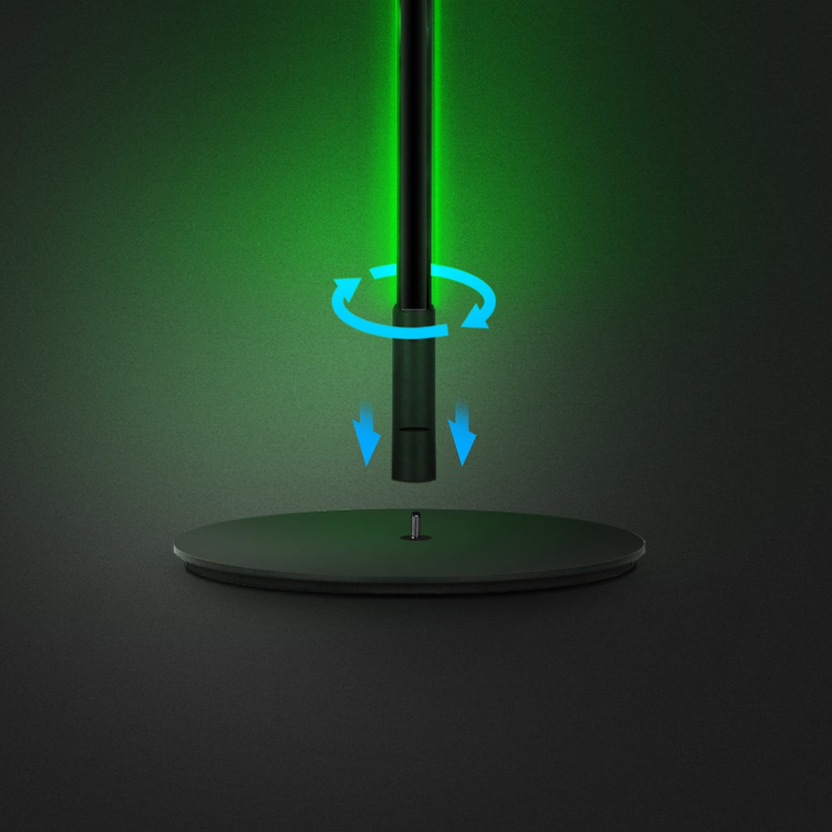 52 in. Smart Multi-Color Folding Floor Lamp with Chasing and Music Sync