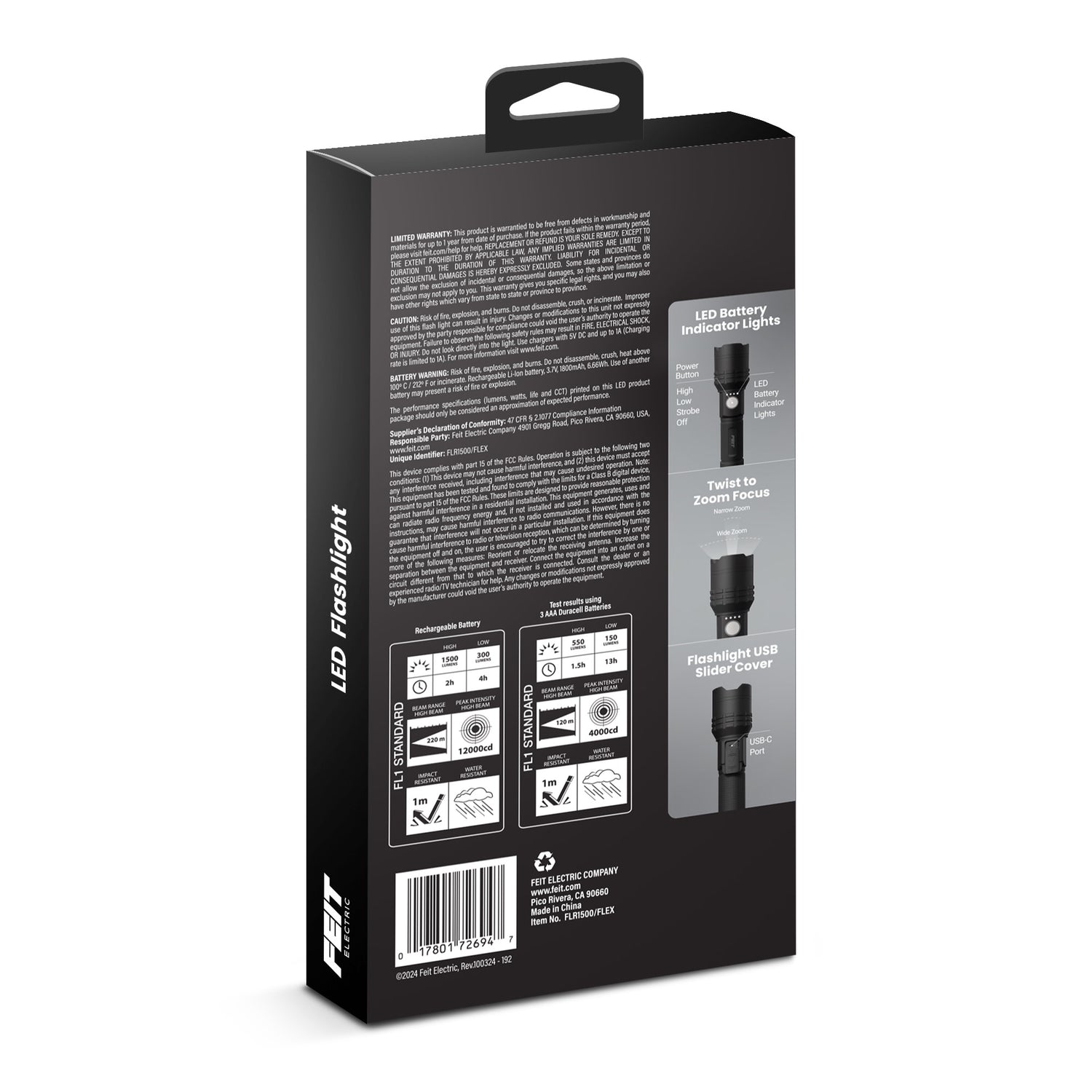 1500 Lumen Flex Power LED Flashlight