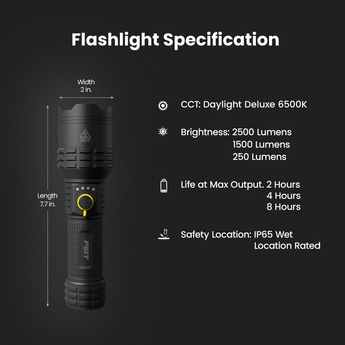 7.5 in. Flex Power LED Flashlight