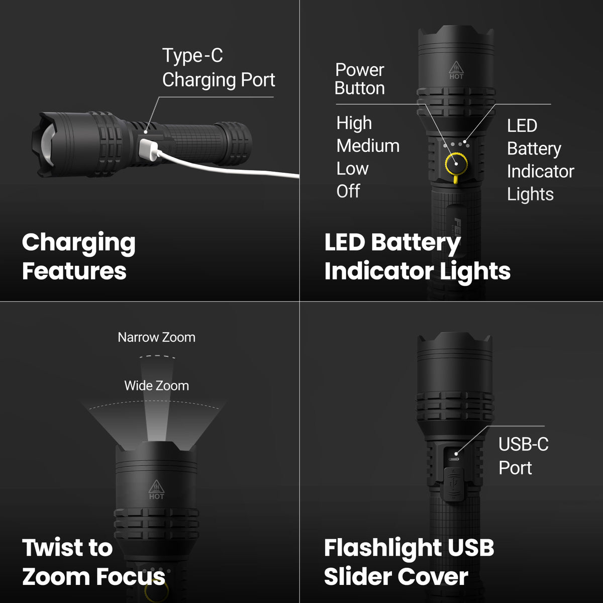 7.5 in. Flex Power LED Flashlight