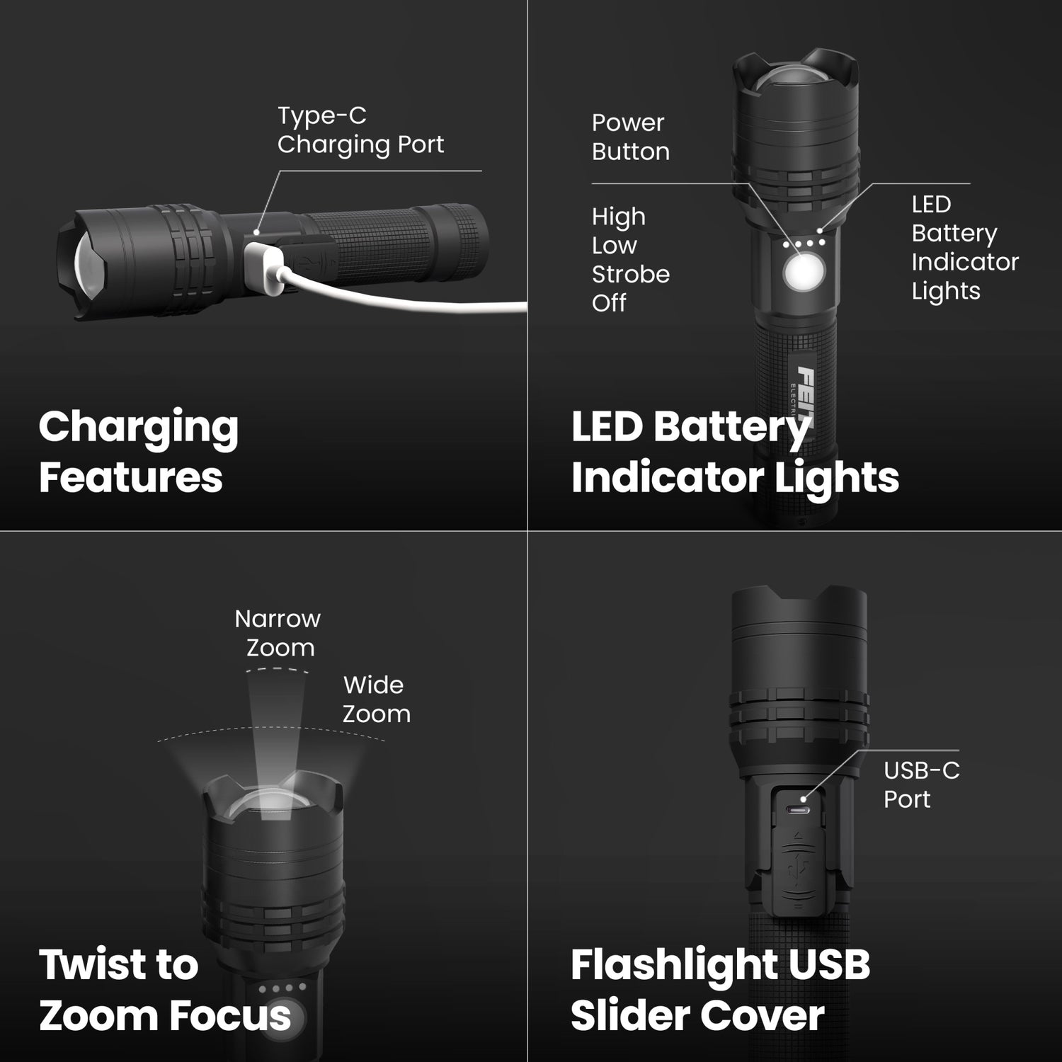 800 Lumen Flex Power LED Flashlight