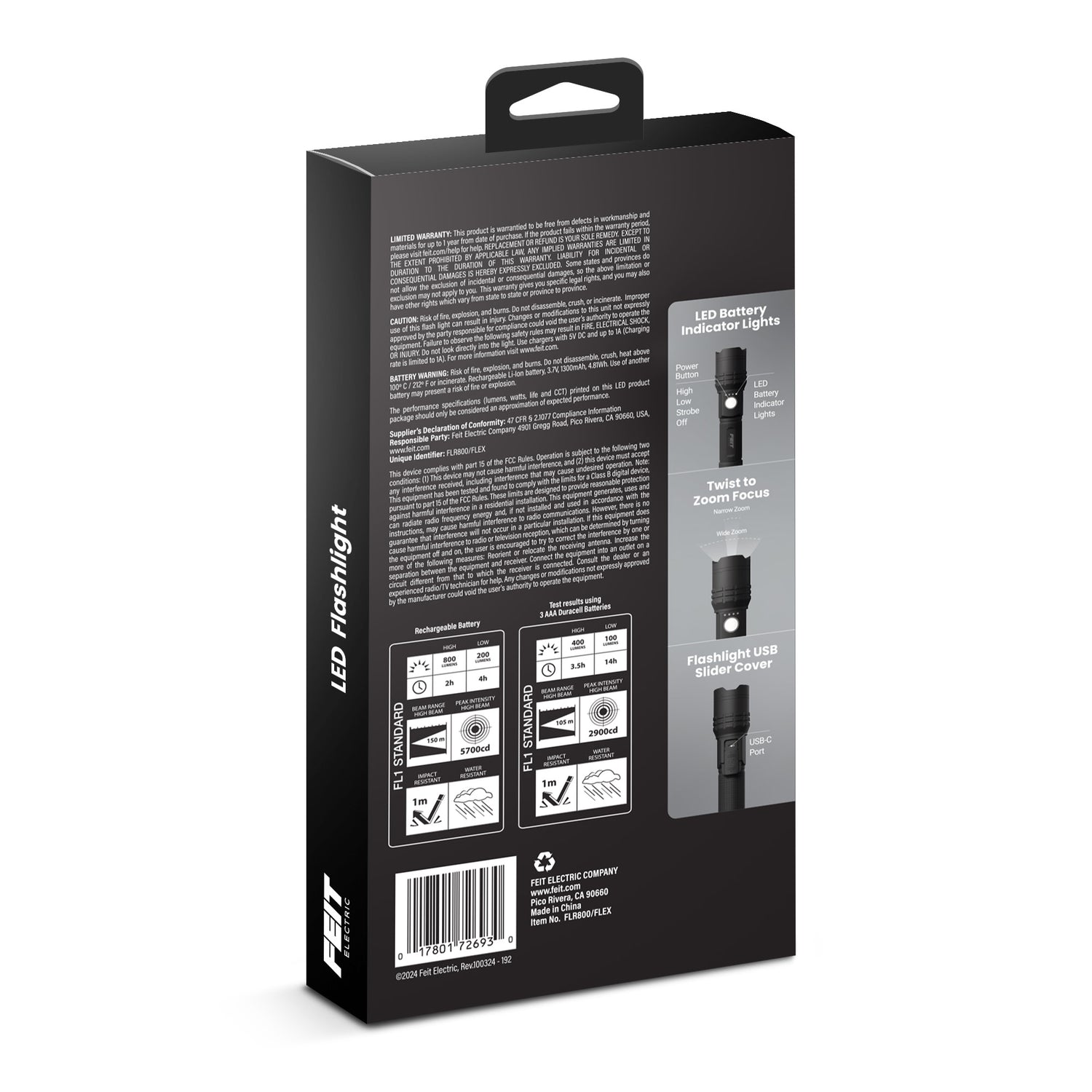 800 Lumen Flex Power LED Flashlight