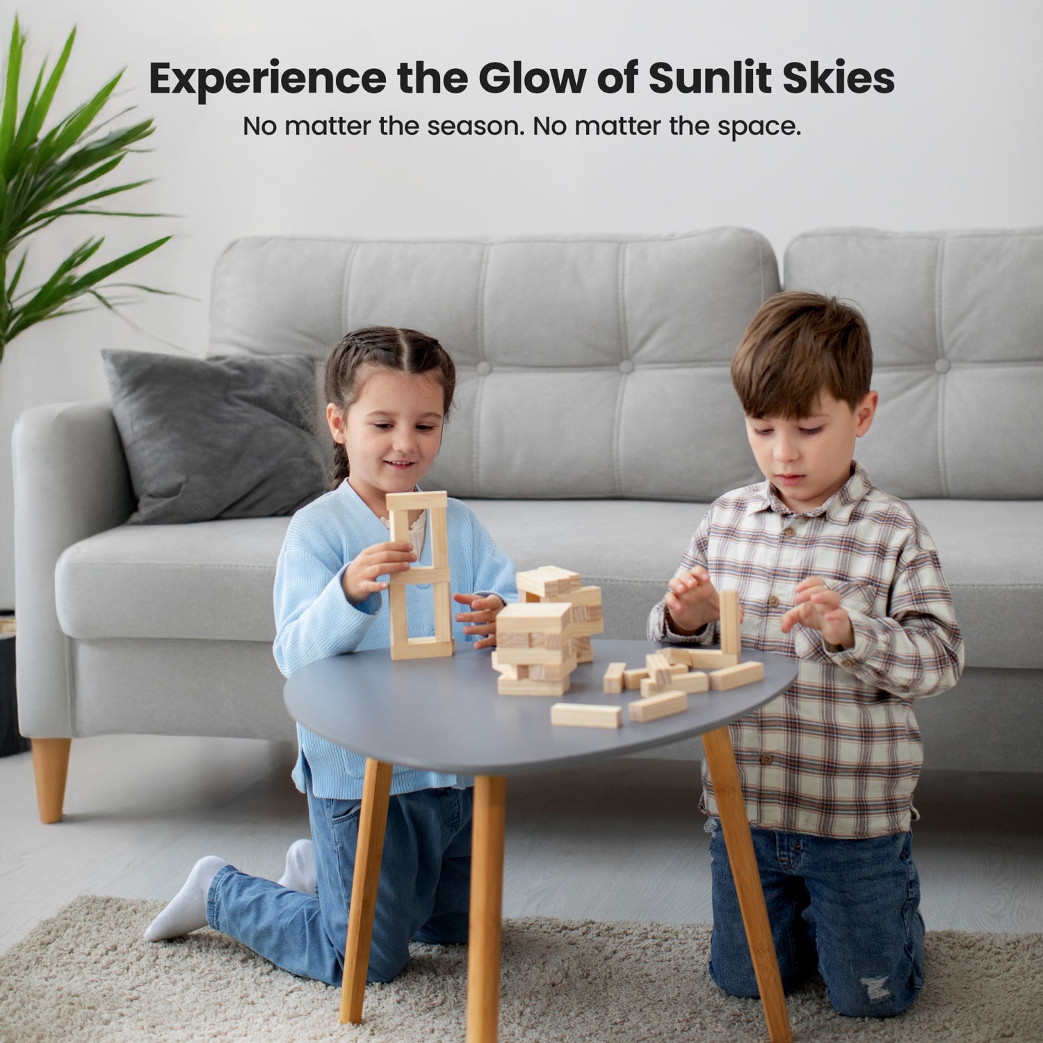 Vista 15 in. Round Flush Mount LED Skylight Fixture