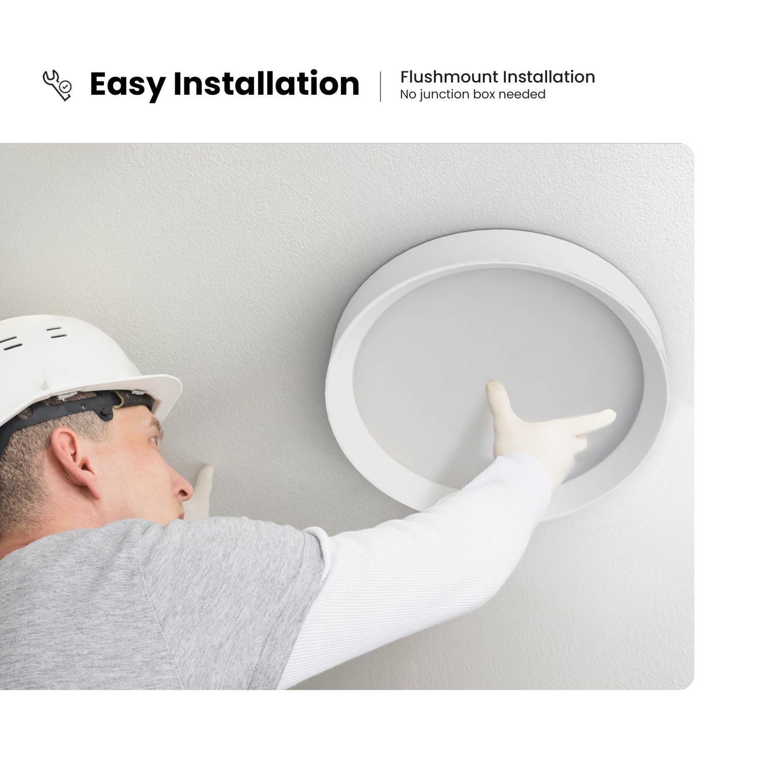 Vista 15 in. Round Flush Mount LED Skylight Fixture