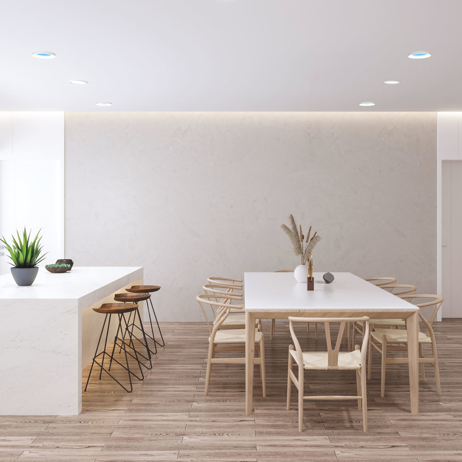 Vista 8 in. Round Canless LED Skylight Fixture