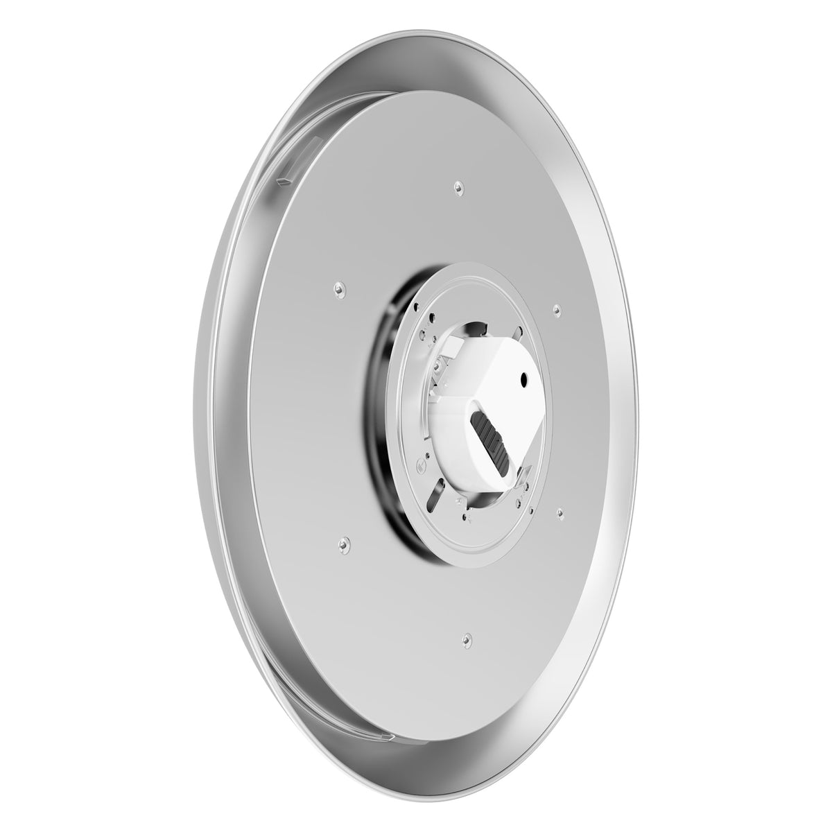 9 in. Dimmable Adjustable White LED Flush Mount Ceiling Fixture, Brushed Nickel