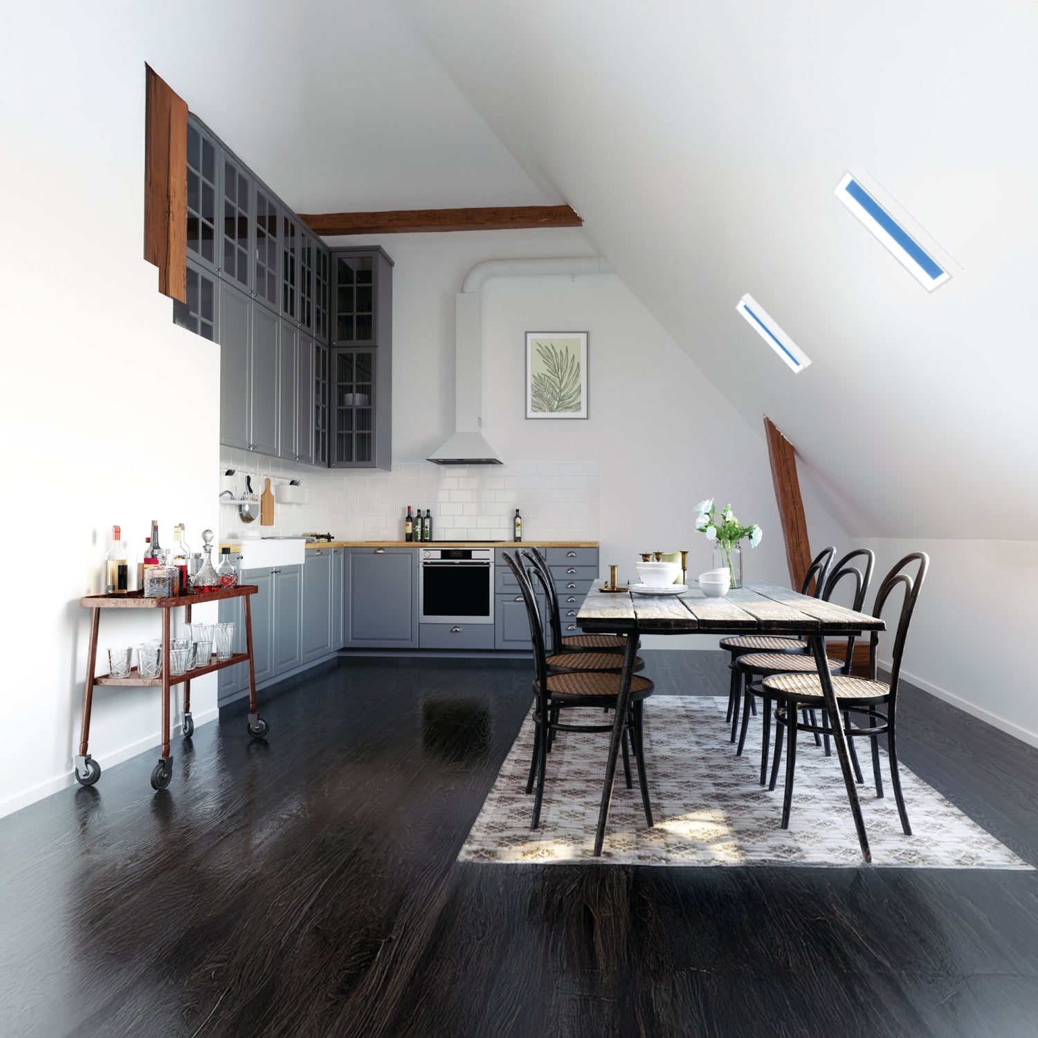 Vista 0.5 ft. x 2 ft. Flat Panel LED Skylight Fixture