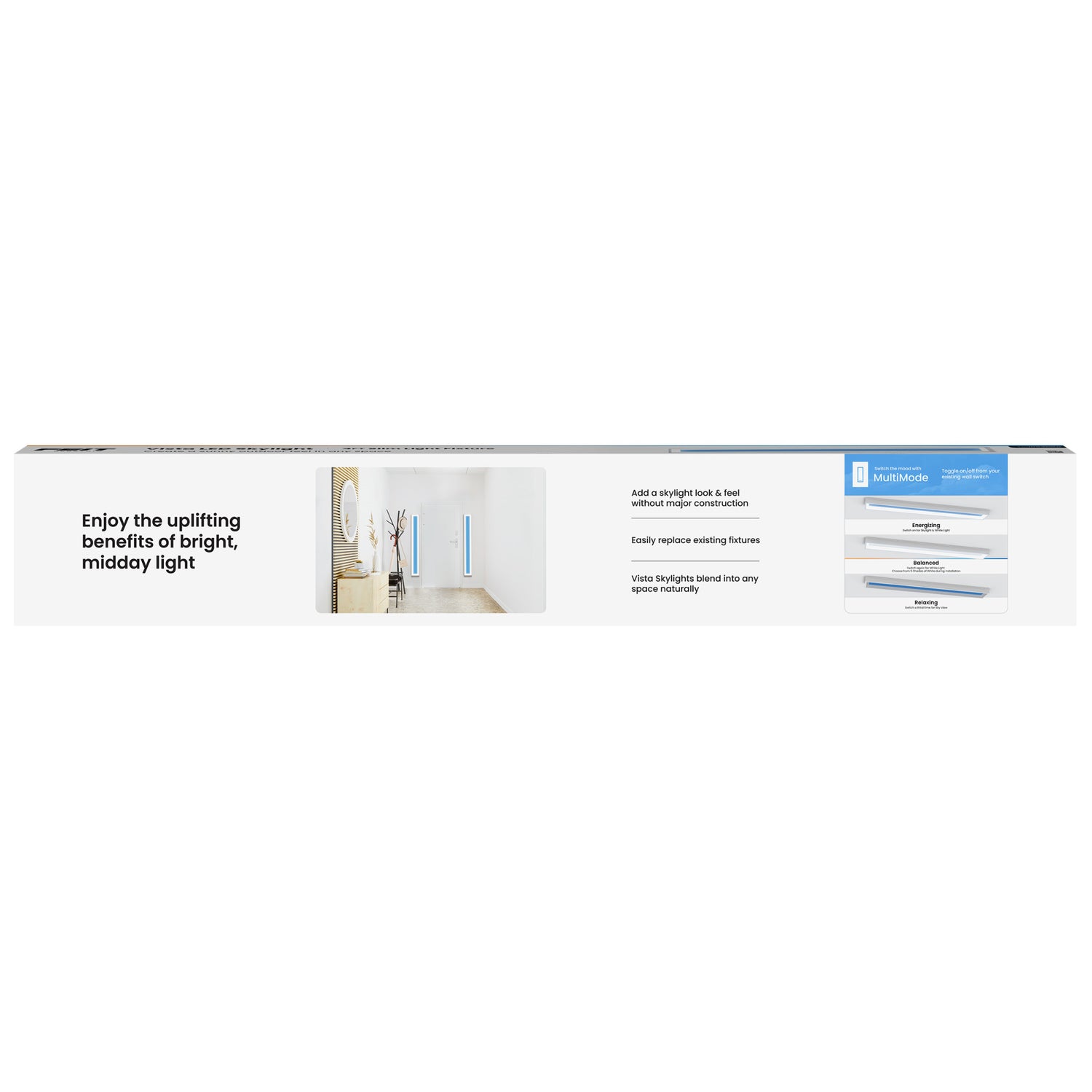 Vista 0.5 ft. x 4 ft. Flat Panel LED Skylight Fixture