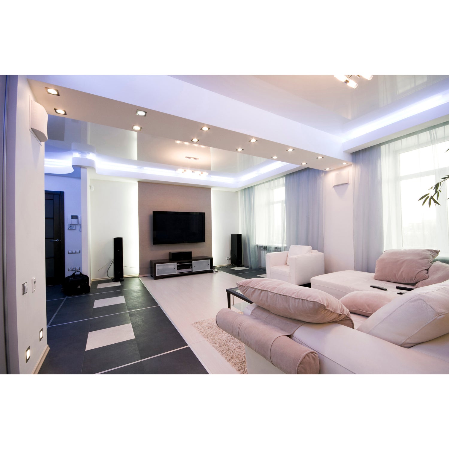 11 in. Color Select Dimmable Nickel LED Light Fixture