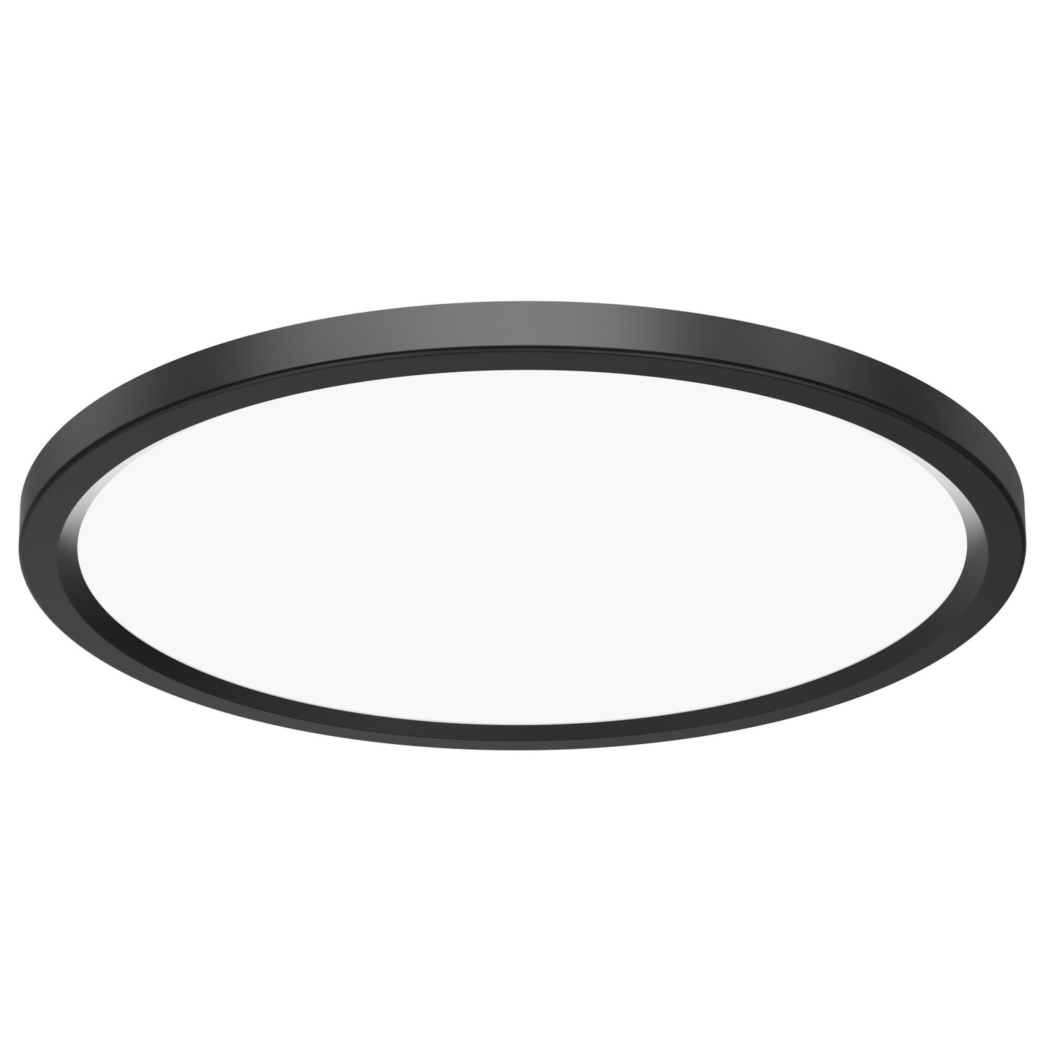 11 in. 13.7W (75W Replacement) Selectable White Round Black LED Flat Panel Ceiling Light with Switch Mode (2-Pack)