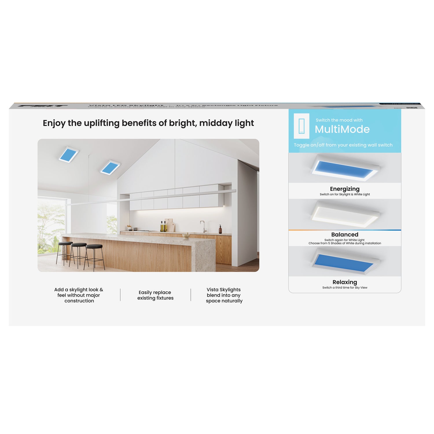 Vista 1 ft. x 2 ft. Flat Panel LED Skylight