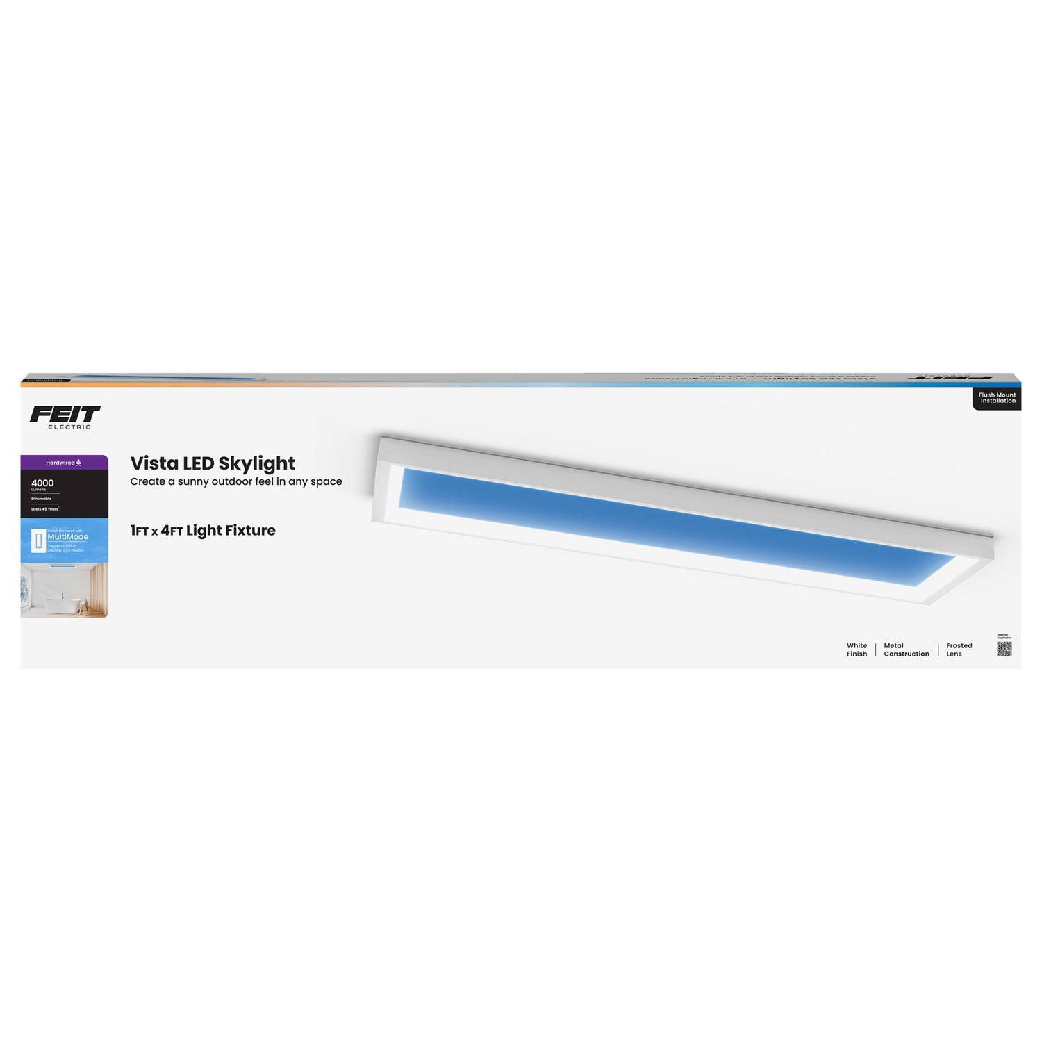 Vista 1 ft. x 4 ft. Flat Panel LED Skylight Fixture