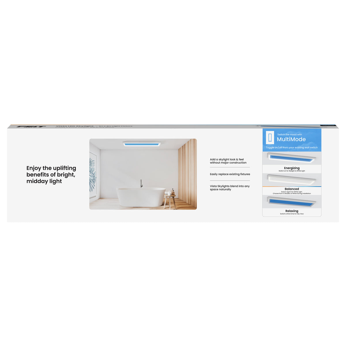 Vista 1 ft. x 4 ft. Flat Panel LED Skylight Fixture