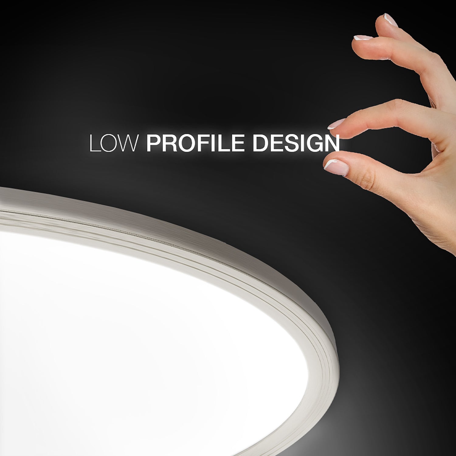 32 in. 50W 6-Way Selectable White Oval Nickel and Matte Black Edge-lit Flat Panel Ceiling Light with Switch Mode
