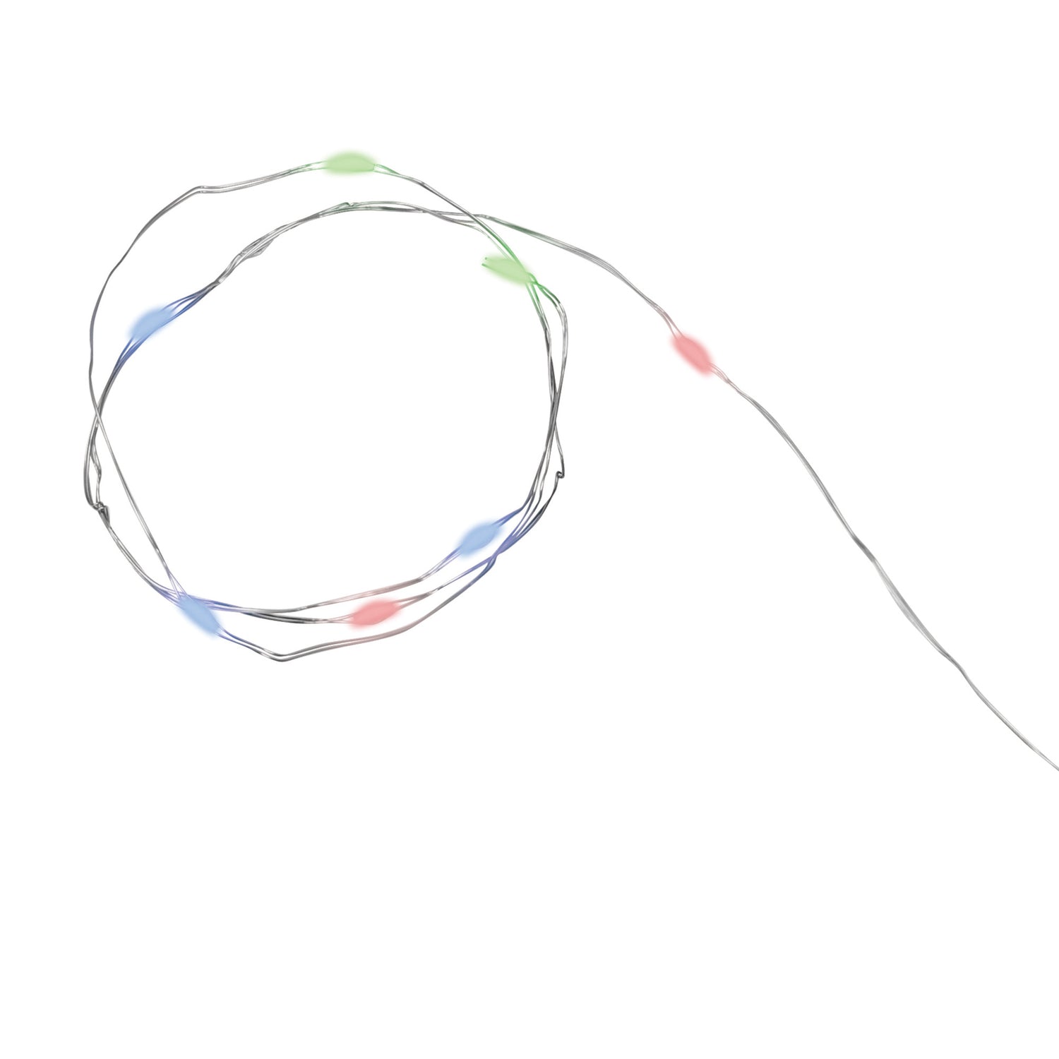 10 ft. Multicolor Silver Wire Fairy String Light