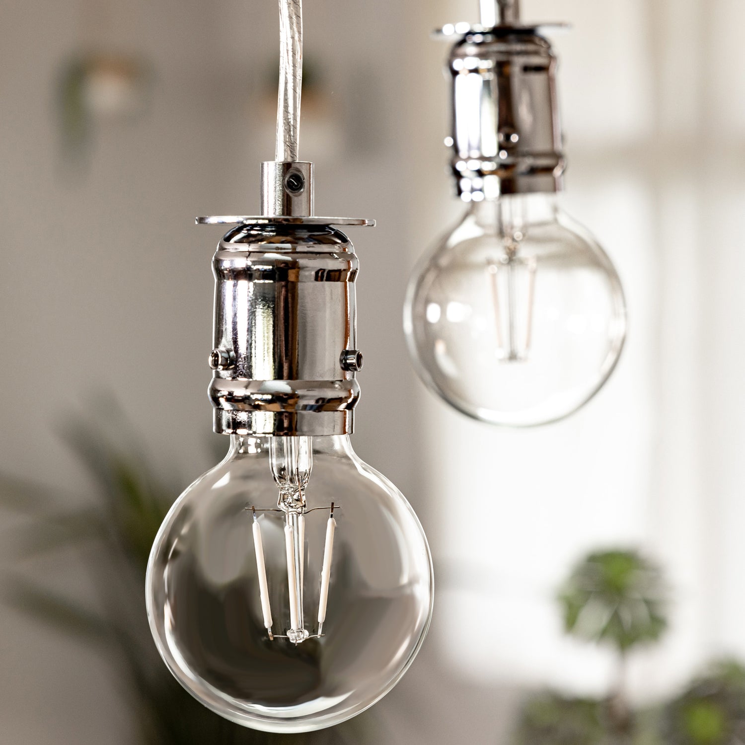 5.5W (60W Equivalent) Daylight (5000K) Globe Shape (E26 Base) Exposed White Filament LED Bulb (3-Pack)
