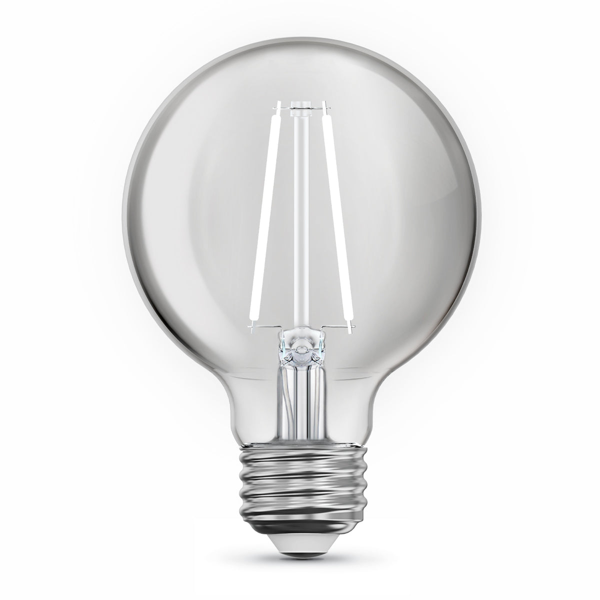 5.5W (60W Equivalent) Daylight (5000K) Globe Shape (E26 Base) Exposed White Filament LED Bulb (3-Pack)