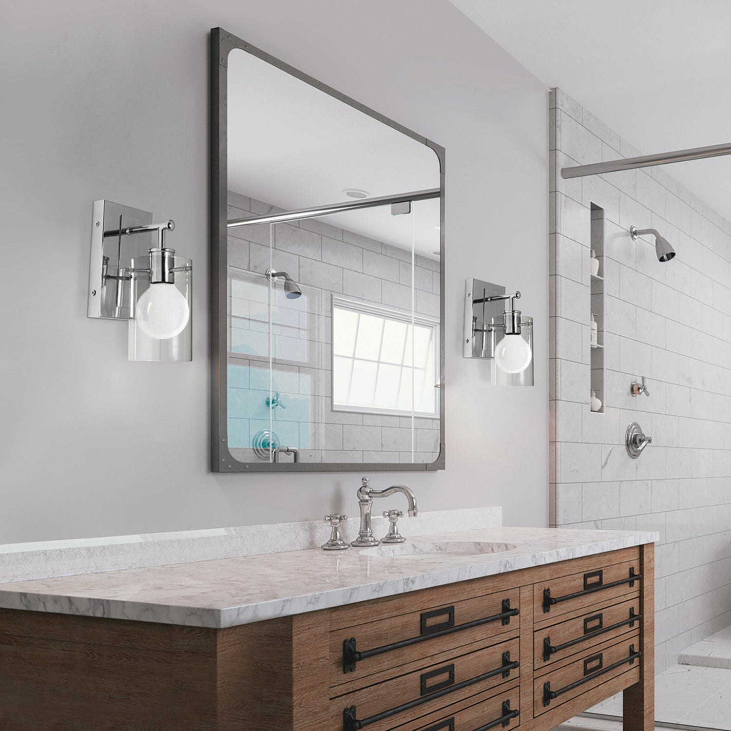 5.5W (60W Replacement) Adjustable White G25 Dimmable LED Enhance Frosted Globe Glass Filament Light Bulb (2-Pack)