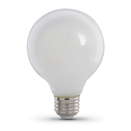 5.5W (60W Replacement) E26 Base Bright White (3000K) G25 Dimmable Frost Filament LED Light Bulb  (3-Pack)