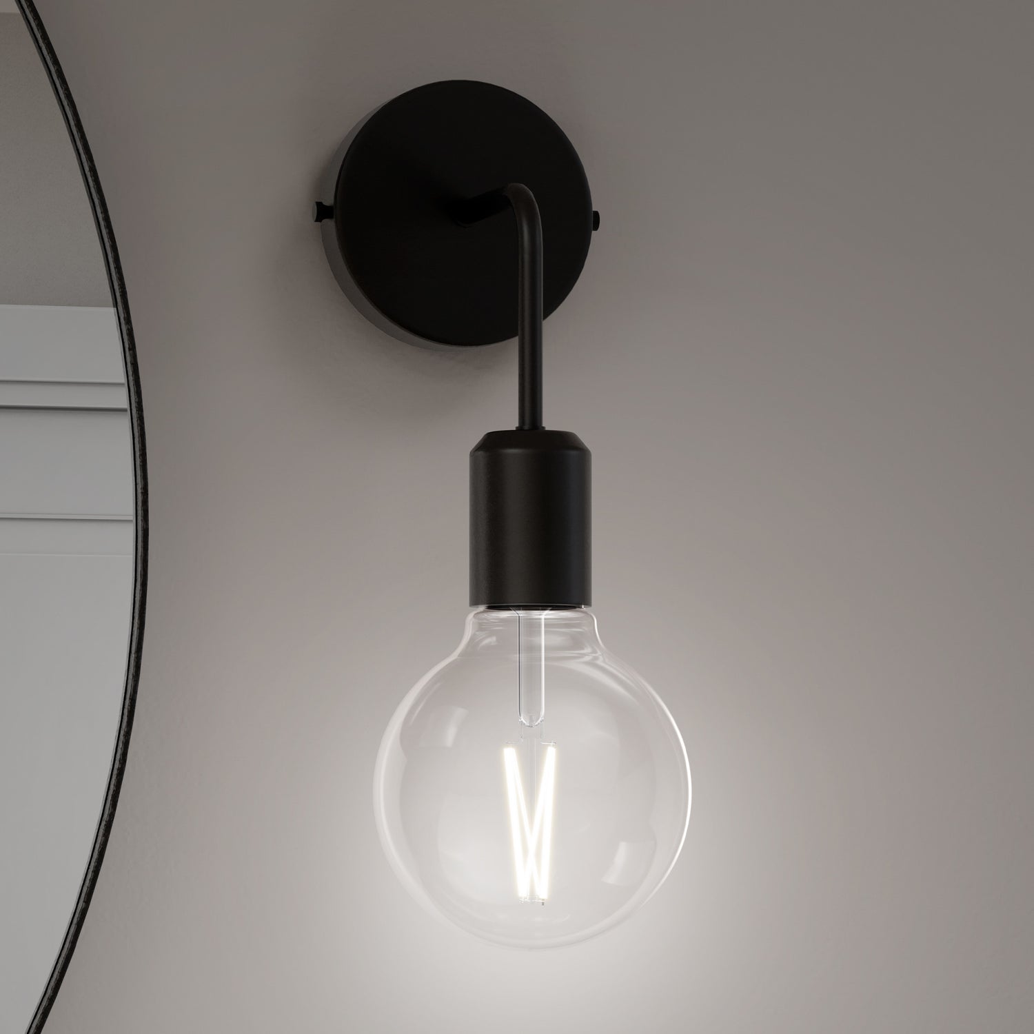 15W (100W Replacement) G40 Globe E26 Dimmable White Filament Clear Globe LED Bulb, Selectable White