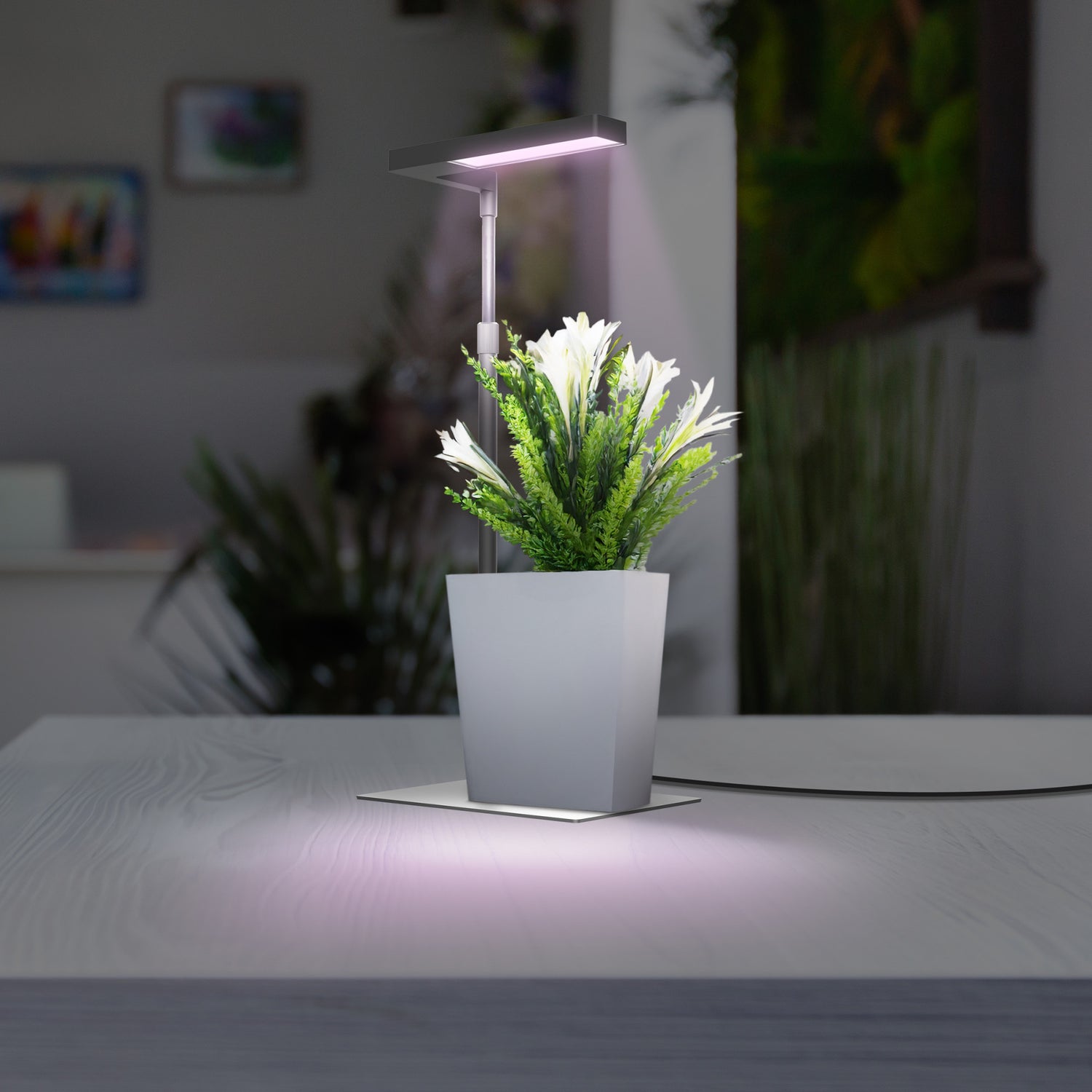 tabletop grow lights for plants 17 in. Black Finish Tabletop LED Grow Light