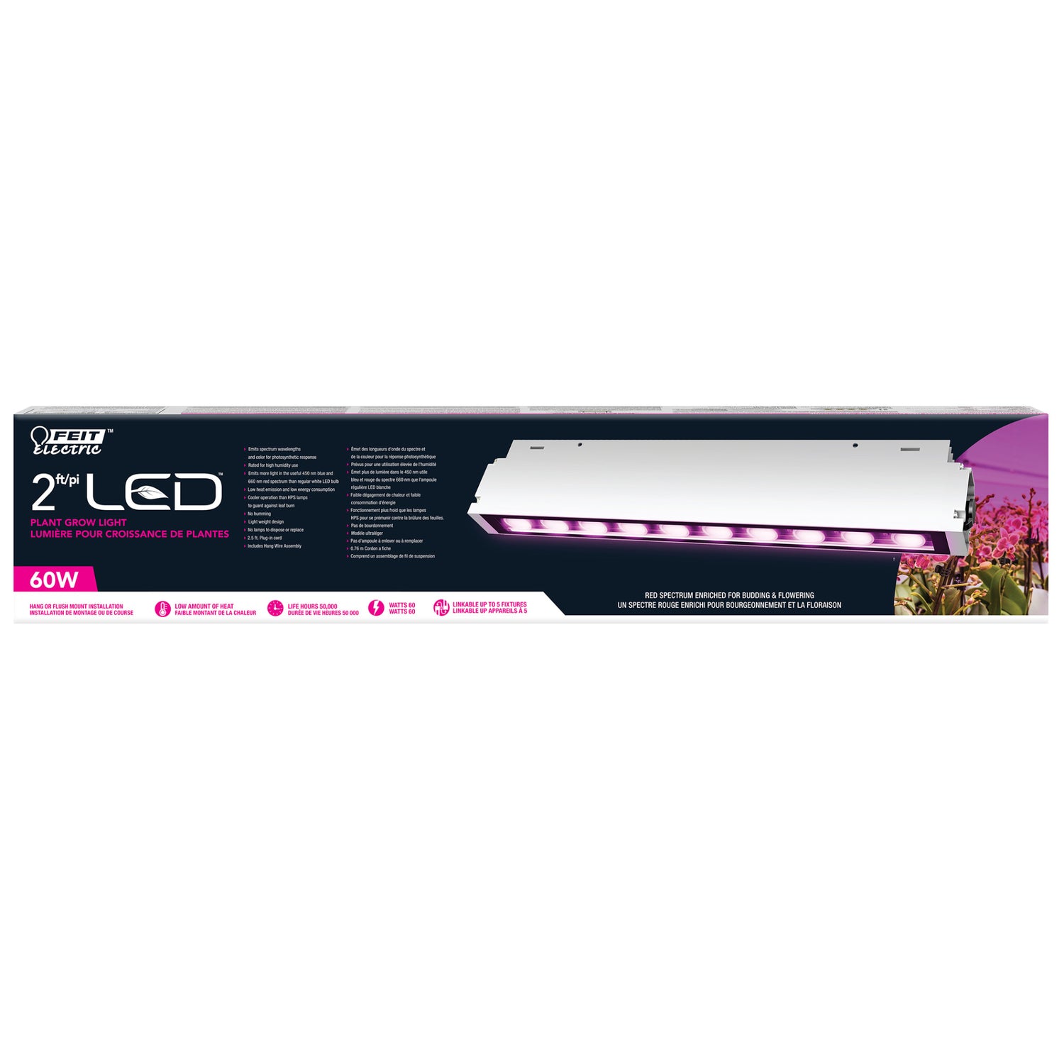 2 ft led plant grow light 2 ft. LED Plant Grow Light