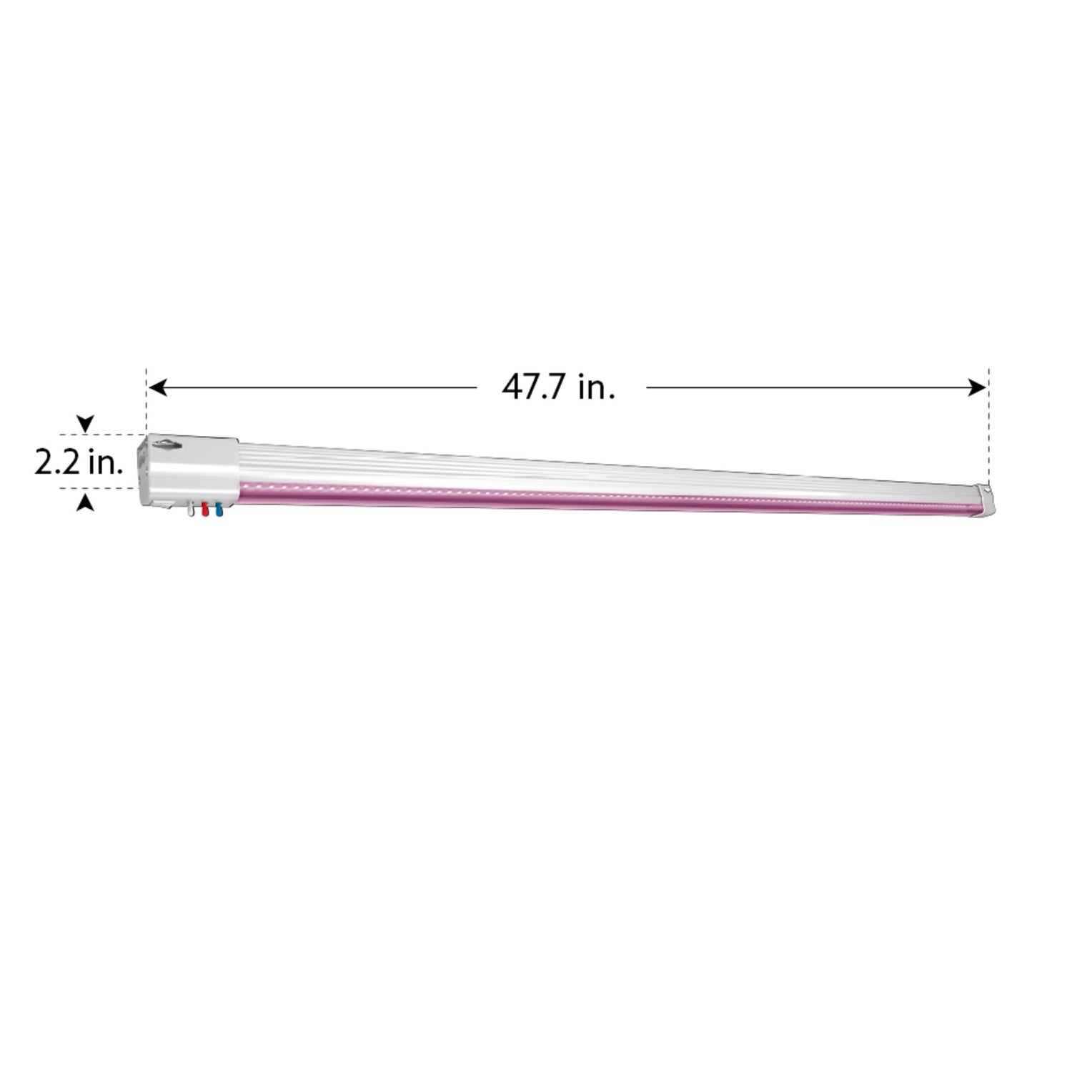 48 in. Vertical Mount Adjustable Spectrum 54w LED Grow Light