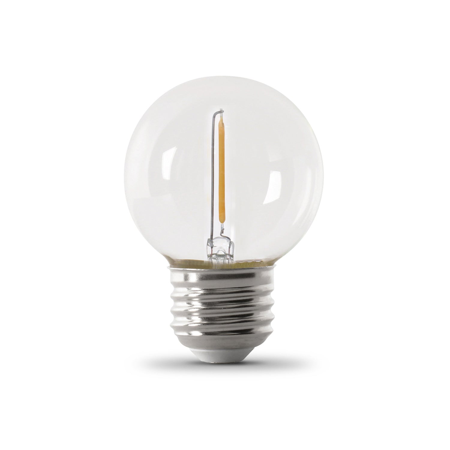 1W (11W Equivalent) Warm White (2200K) G16 ½ Candelabra Base (E26 Replacement) Globe String Light Replacement Bulb (4-Pack)