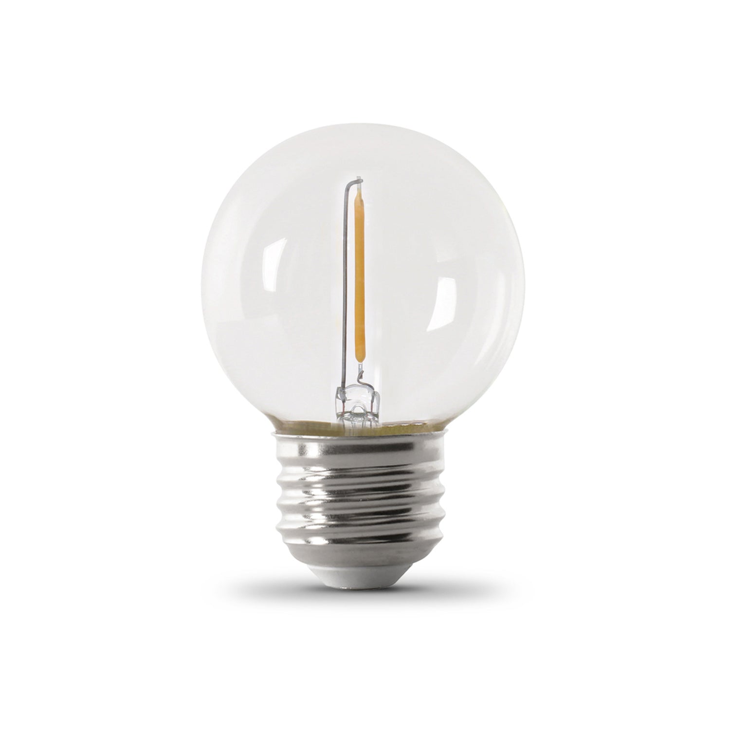 1W (11W Replacement) Warm White (2200K) G16 ½ E26 Base Globe String Light Replacement Bulb (4-Pack)