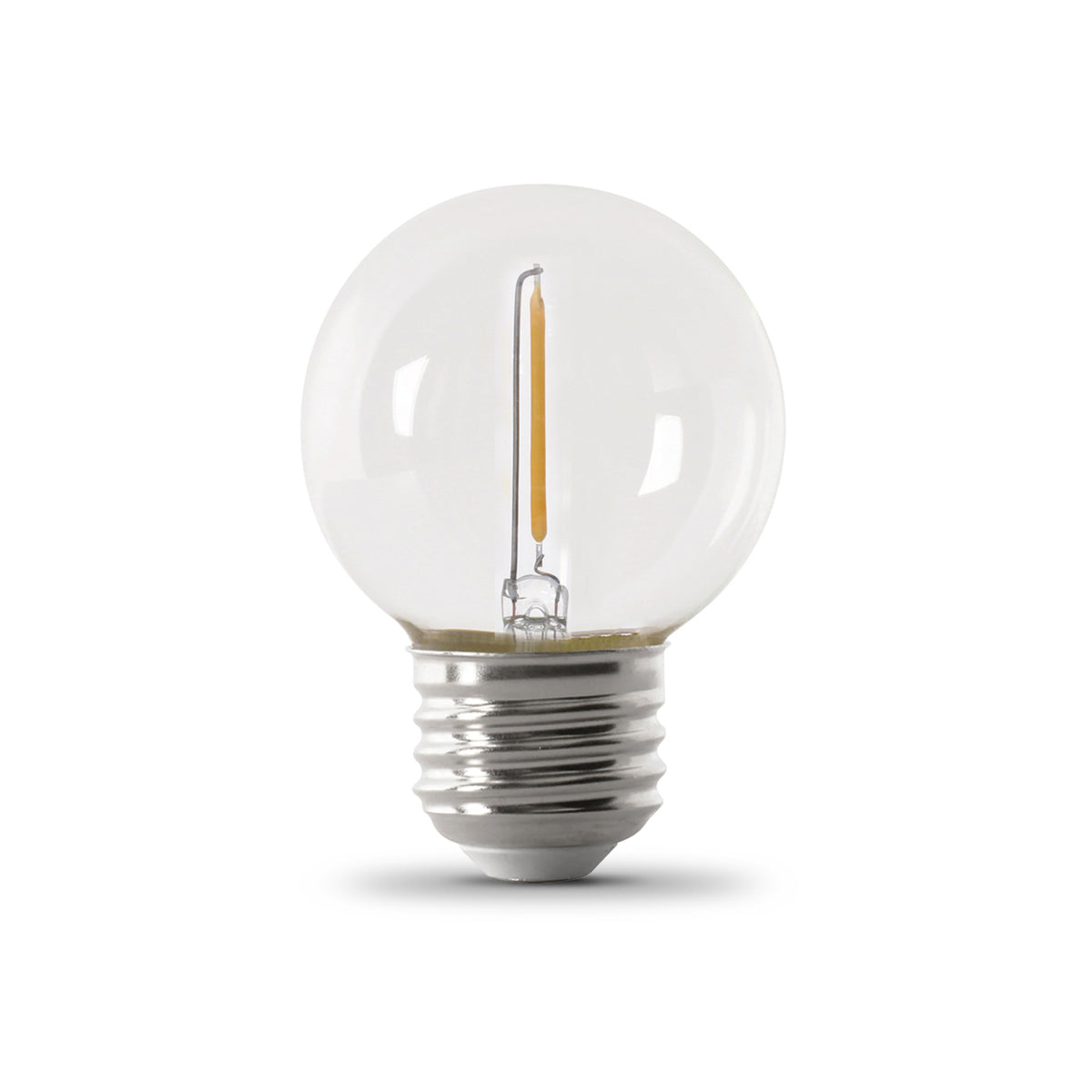 1W (11W Replacement) Warm White (2200K) G16 ½ E26 Base Globe String Light Replacement Bulb (4-Pack)