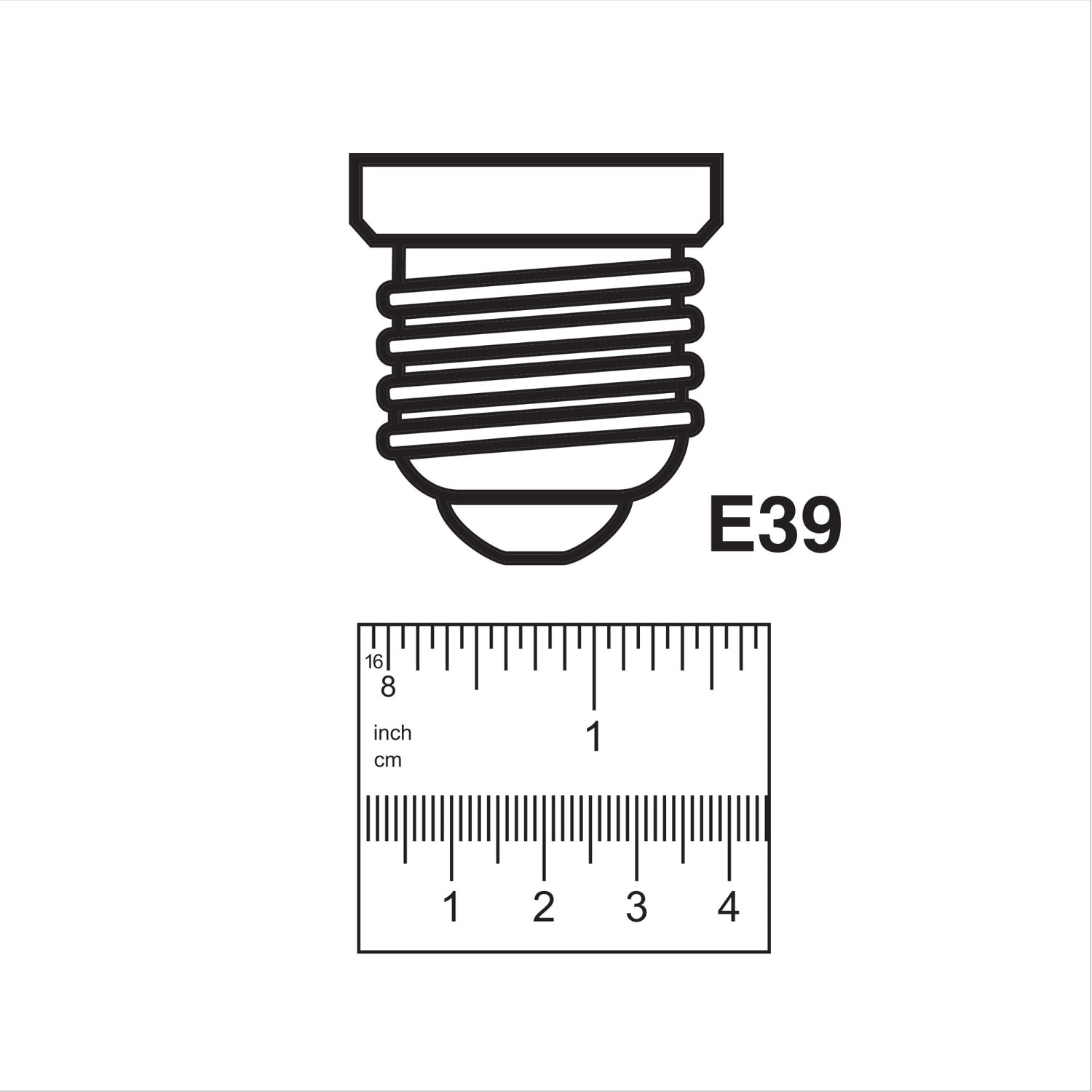 175W Replacement Cool White (4000K) ED28 Shape E39 Mogul Base Clear LED High Intensity Discharge HID Light Bulb