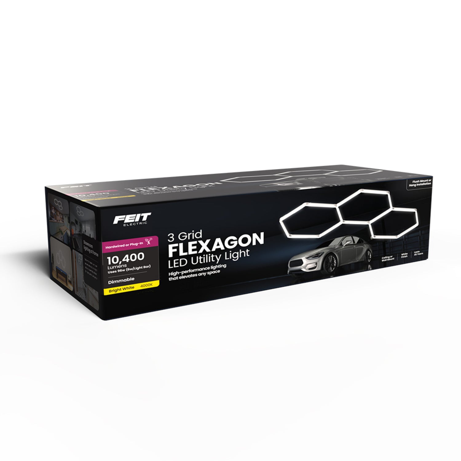 3 Grid Flexagon LED Utility Light