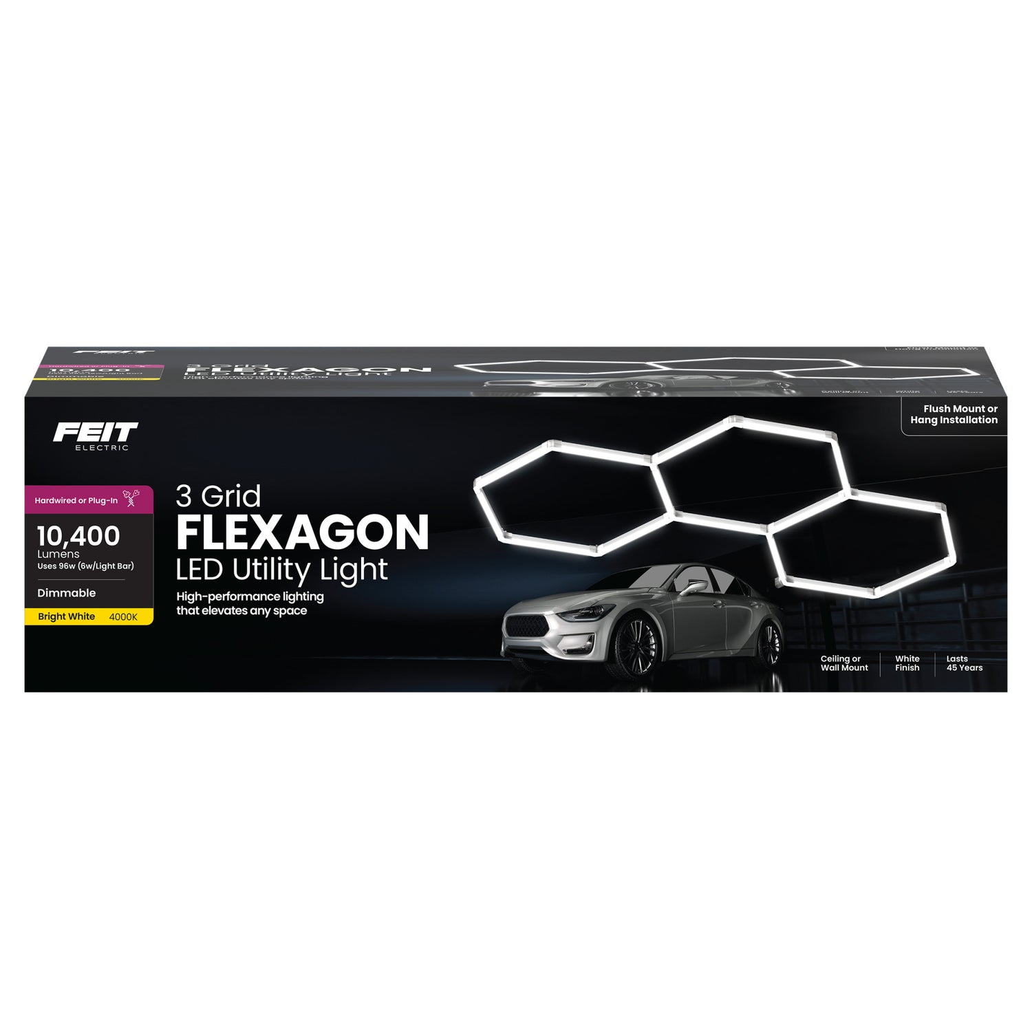 3 Grid Flexagon LED Utility Light