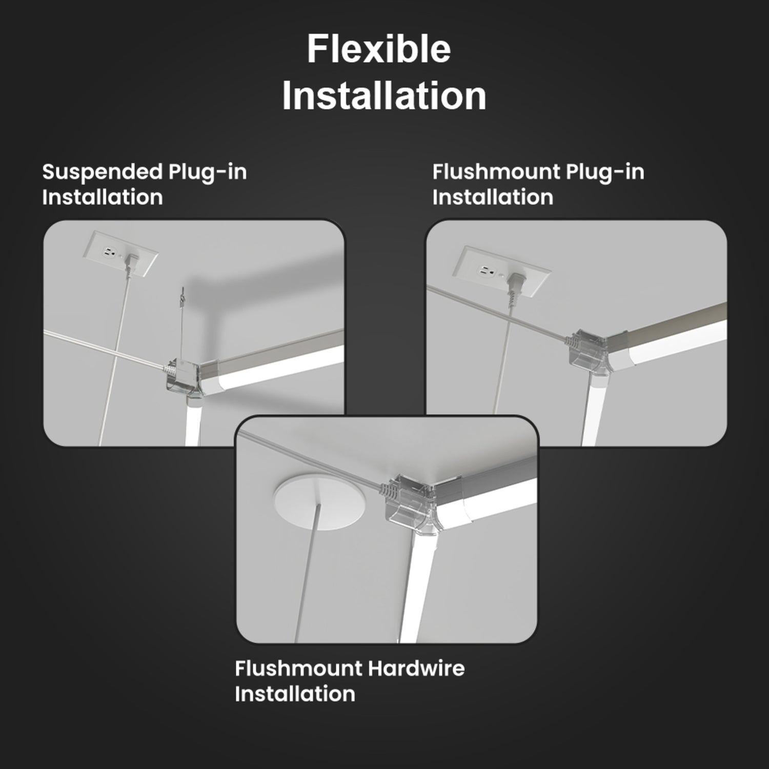 3 Grid Flexagon LED Utility Light