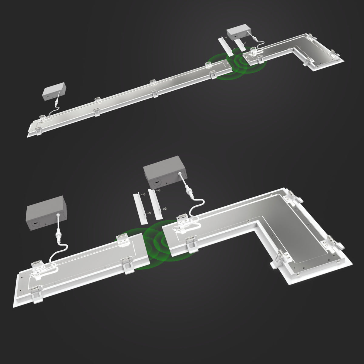 1 ft. 15W (75W Replacement) Adjustable White Linear LED Canless Recessed Downlight  with Switch Mode